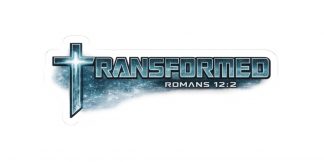Transformed Sticker — Transformers × Romans 12:2
