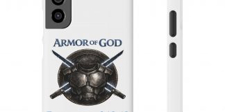 Armor of God Phone Case With Card Holder — Mandalorian × Ephesians 6:10-18