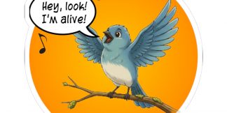 Hey, Look! I'm Alive Sticker —  Music × Faith