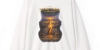 The Stone Table Is Broken Sweatshirt — Narnia × Resurrection