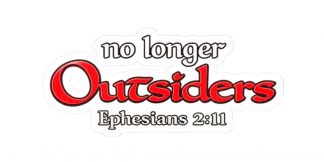 Outsiders Sticker — WCW × Ephesians 2:11