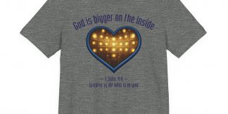 Bigger On The Inside Tee — Doctor Who × 1 John 4:4