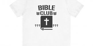 Bible Club Black Logo Tee — NJPW × Faith