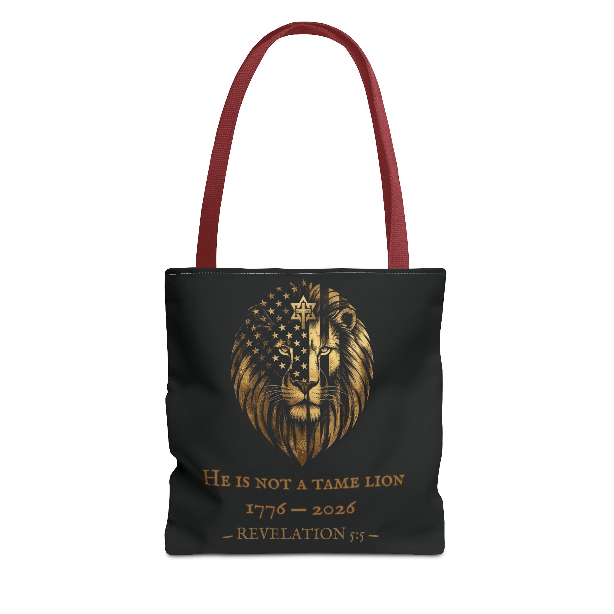 He Is Not A Tame Lion Tote — Narnia × America 250 × Revelation 5:5 13 He Is Not A Tame Lion Tote — Narnia × America 250 × Revelation 5:5 - Image 13