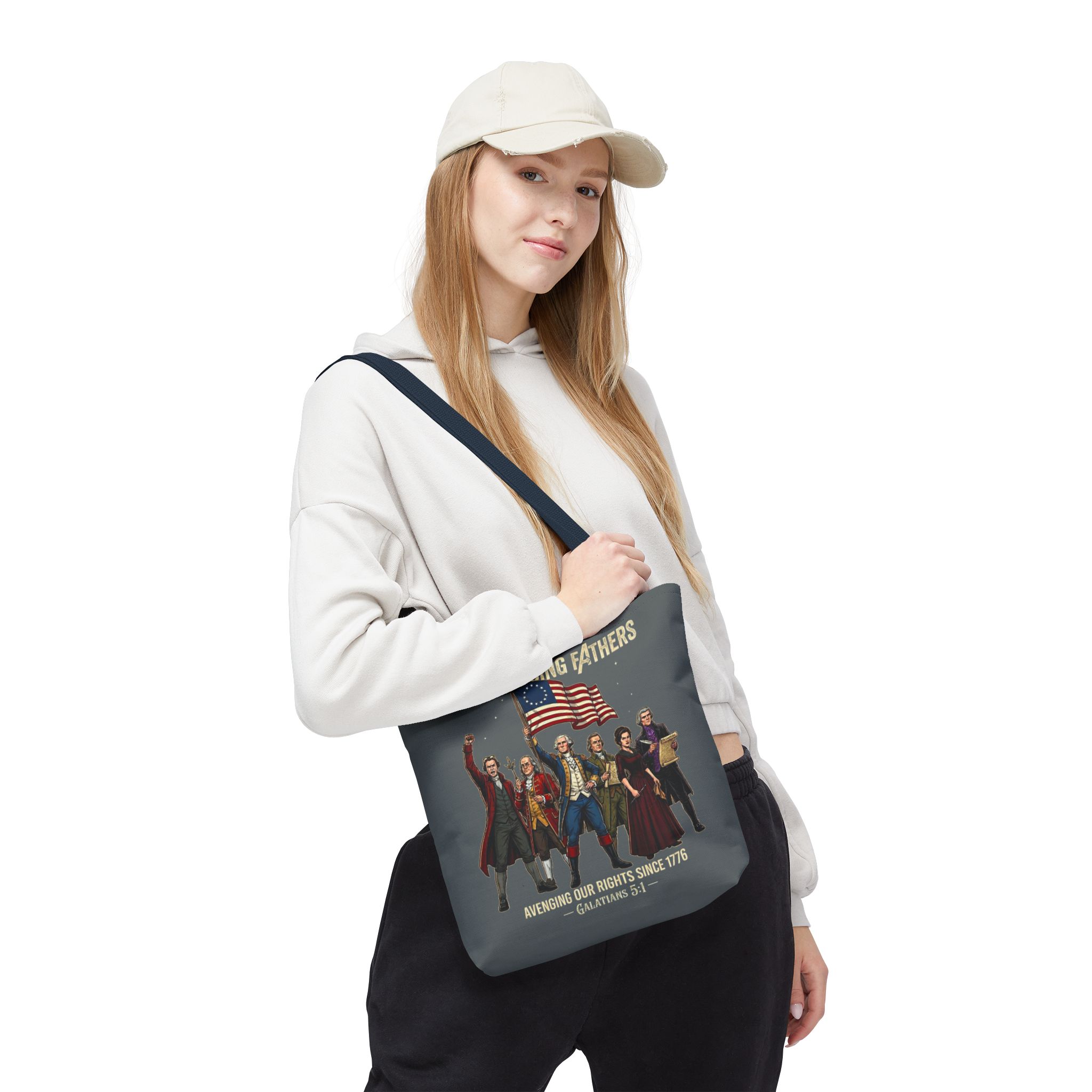The Founding Fathers Tote Bag — Avengers × America 250 × Galatians 5:1 88 The Founding Fathers Tote Bag — Avengers × America 250 × Galatians 5:1 - Image 88