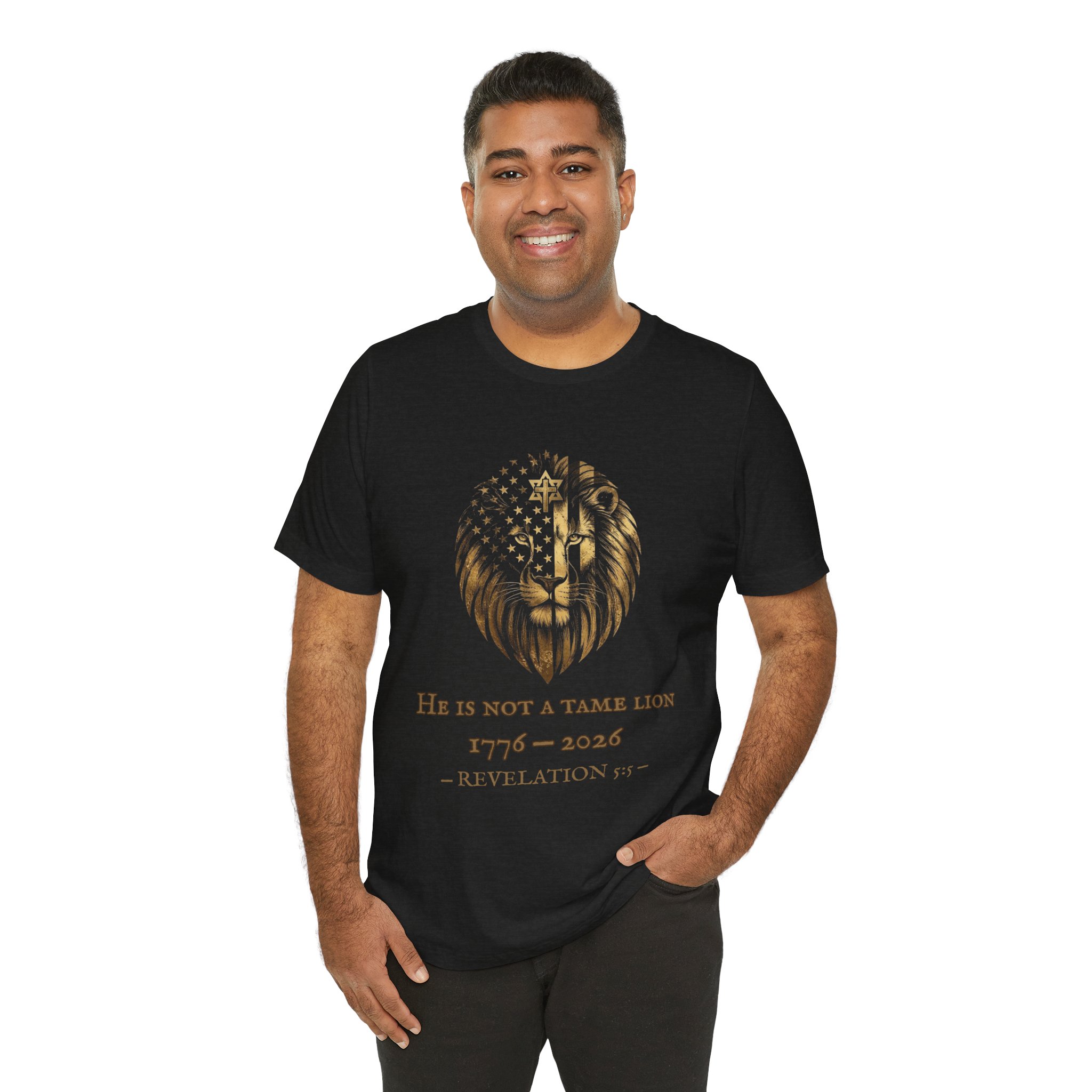 He Is Not A Tame Lion Tee — Narnia × America 250 × Revelation 5:5 6 He Is Not A Tame Lion Tee — Narnia × America 250 × Revelation 5:5 - Image 6