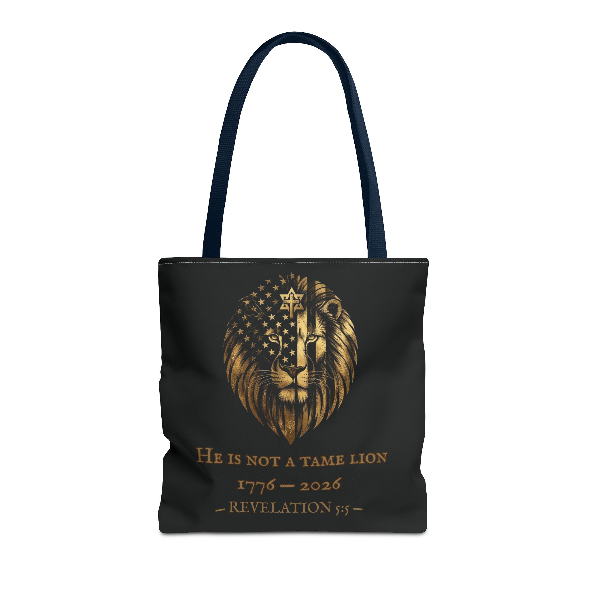 He Is Not A Tame Lion Tote — Narnia × America 250 × Revelation 5:5 53 He Is Not A Tame Lion Tote — Narnia × America 250 × Revelation 5:5 - Image 53