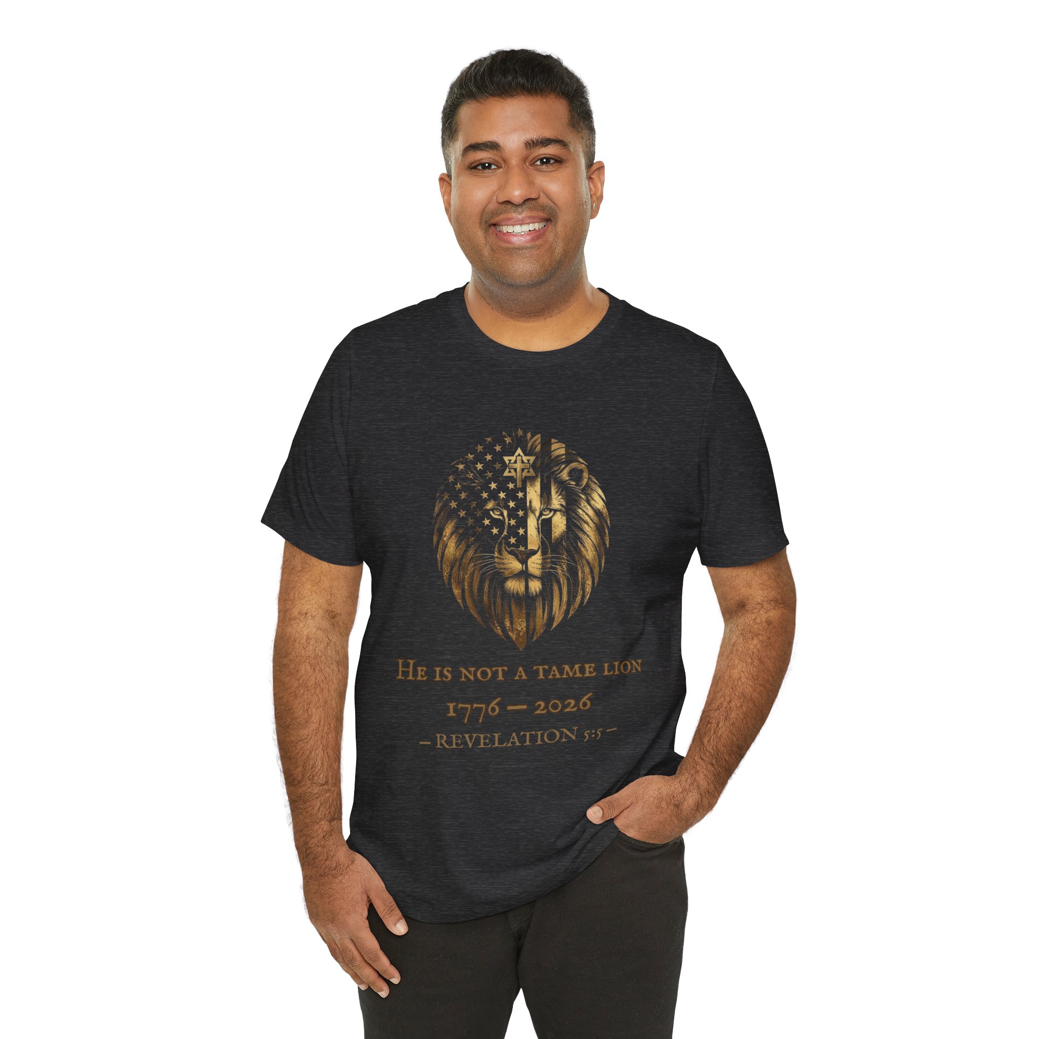 He Is Not A Tame Lion Tee — Narnia × America 250 × Revelation 5:5 13 He Is Not A Tame Lion Tee — Narnia × America 250 × Revelation 5:5 - Image 13
