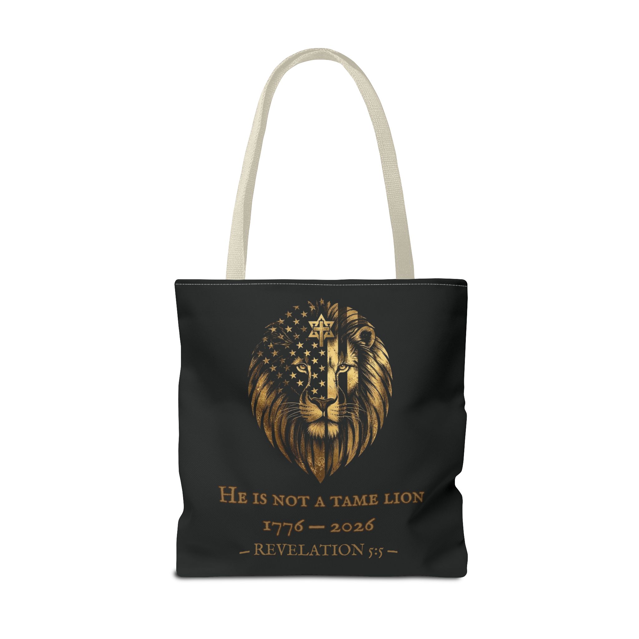 He Is Not A Tame Lion Tote — Narnia × America 250 × Revelation 5:5 46 He Is Not A Tame Lion Tote — Narnia × America 250 × Revelation 5:5 - Image 46