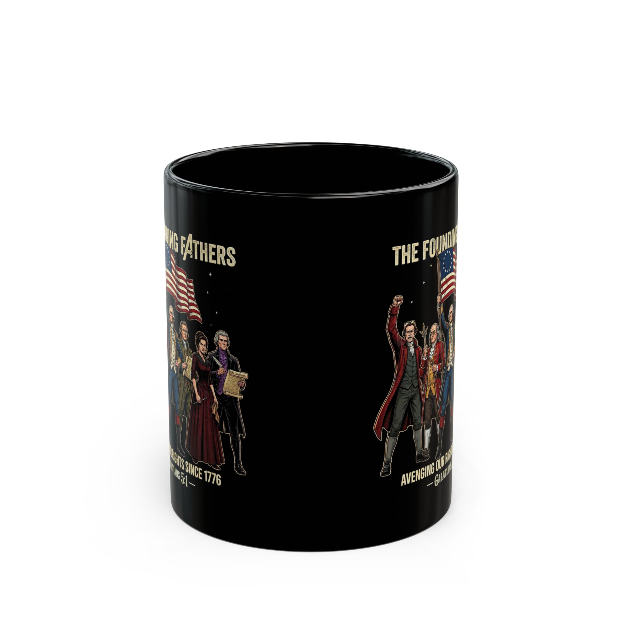The Founding Fathers Mug — Avengers × America 250 × Galatians 5:1 2 The Founding Fathers Mug — Avengers × America 250 × Galatians 5:1 - Image 2