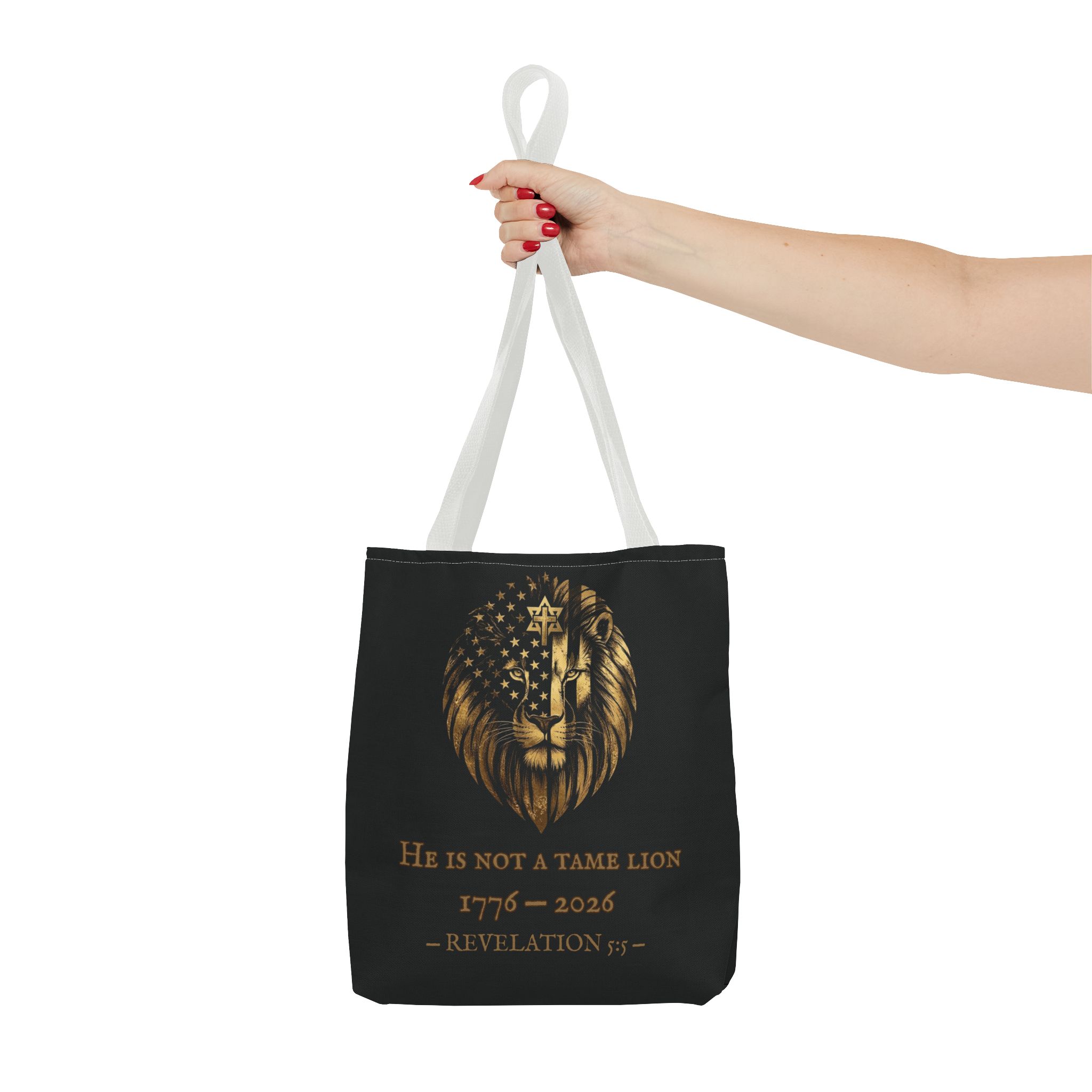 He Is Not A Tame Lion Tote — Narnia × America 250 × Revelation 5:5 28 He Is Not A Tame Lion Tote — Narnia × America 250 × Revelation 5:5 - Image 28
