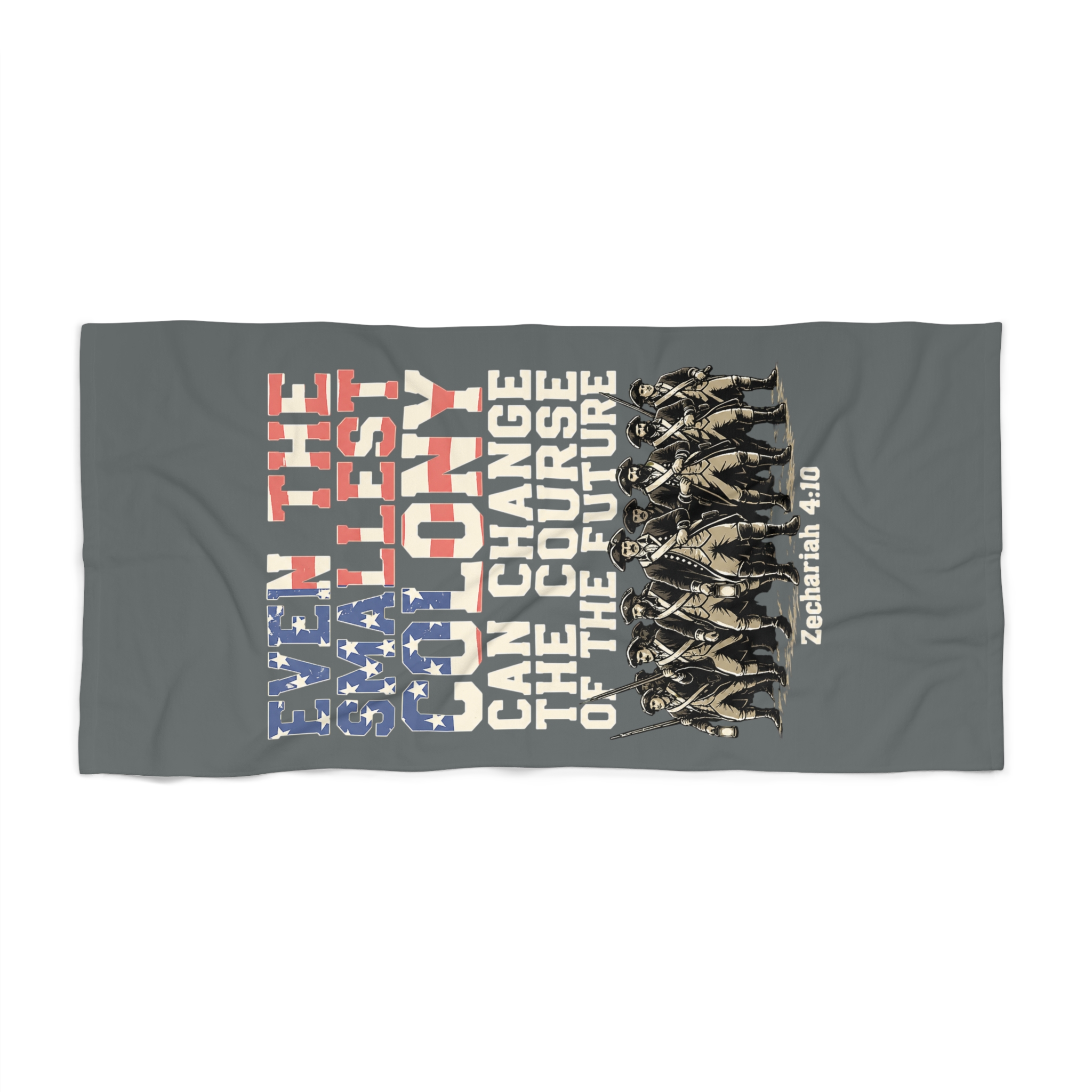 The Smallest Colony Beach Towel — Lord of the Rings × America 250 × Zechariah 4:10 3 The Smallest Colony Beach Towel — Lord of the Rings × America 250 × Zechariah 4:10 - Image 3
