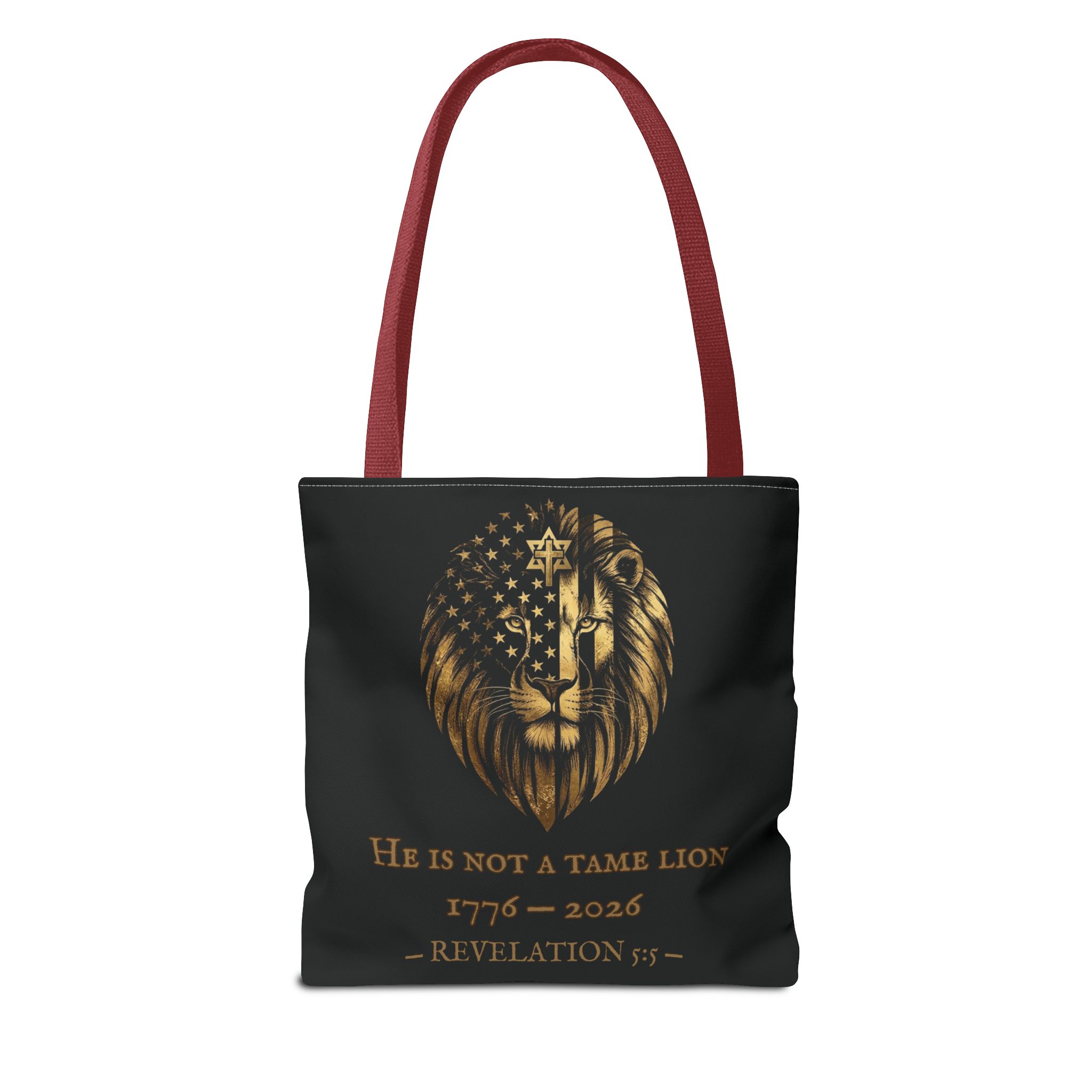 He Is Not A Tame Lion Tote — Narnia × America 250 × Revelation 5:5 14 He Is Not A Tame Lion Tote — Narnia × America 250 × Revelation 5:5 - Image 14