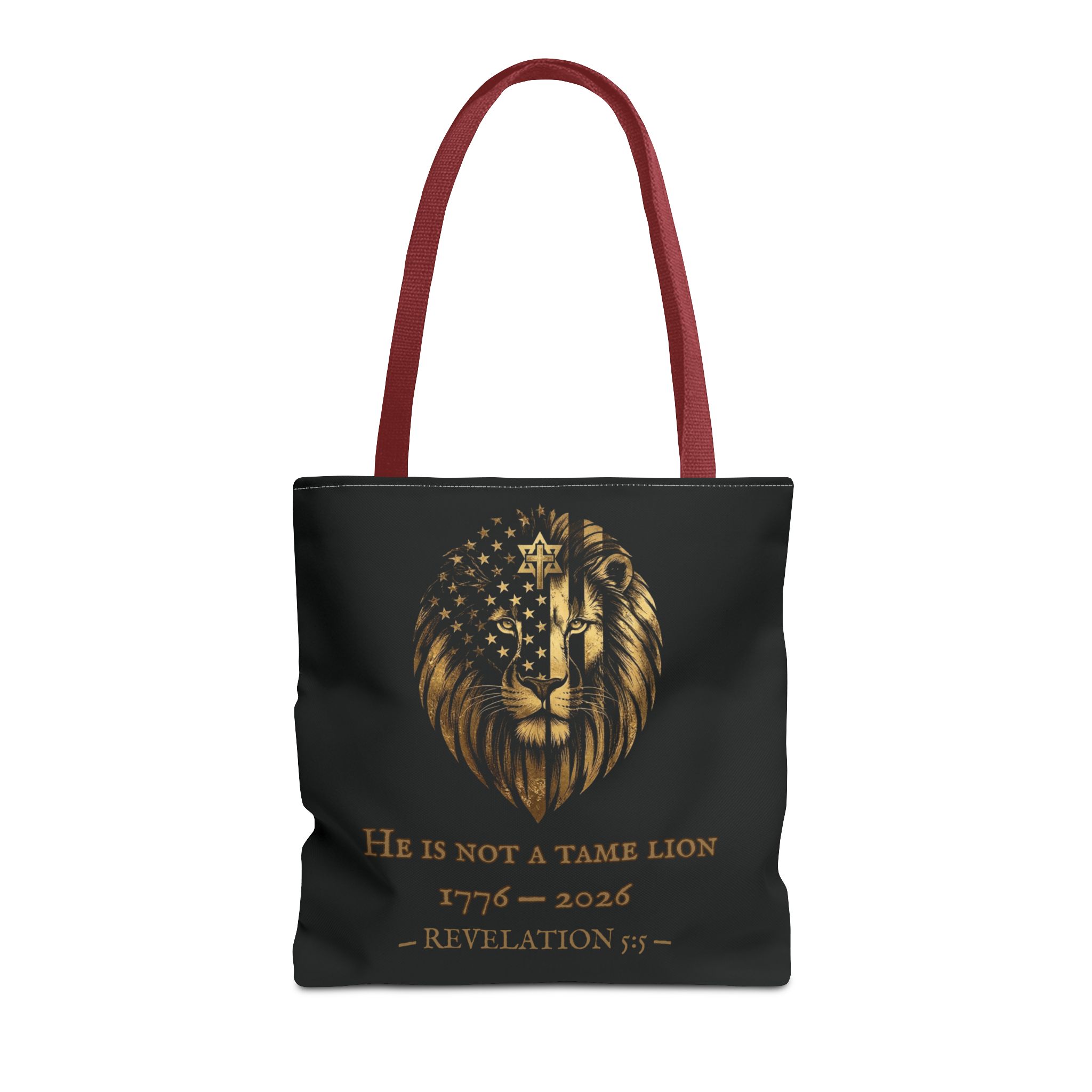 He Is Not A Tame Lion Tote — Narnia × America 250 × Revelation 5:5 17 He Is Not A Tame Lion Tote — Narnia × America 250 × Revelation 5:5 - Image 17