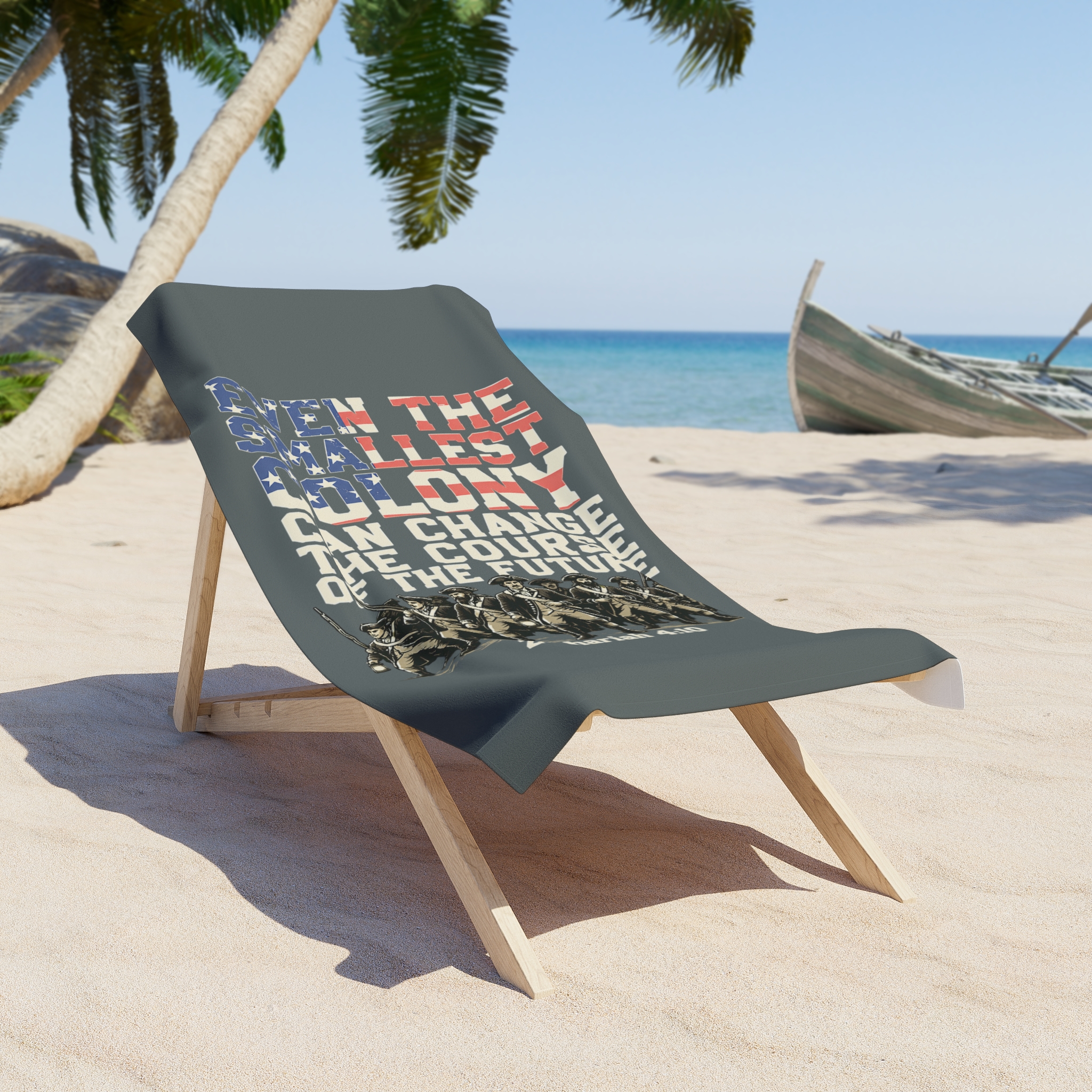 The Smallest Colony Beach Towel — Lord of the Rings × America 250 × Zechariah 4:10 2 The Smallest Colony Beach Towel — Lord of the Rings × America 250 × Zechariah 4:10 - Image 2