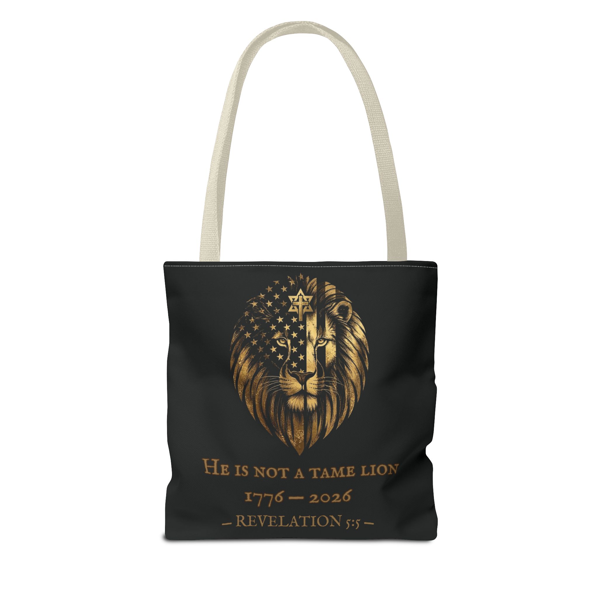 He Is Not A Tame Lion Tote — Narnia × America 250 × Revelation 5:5 38 He Is Not A Tame Lion Tote — Narnia × America 250 × Revelation 5:5 - Image 38