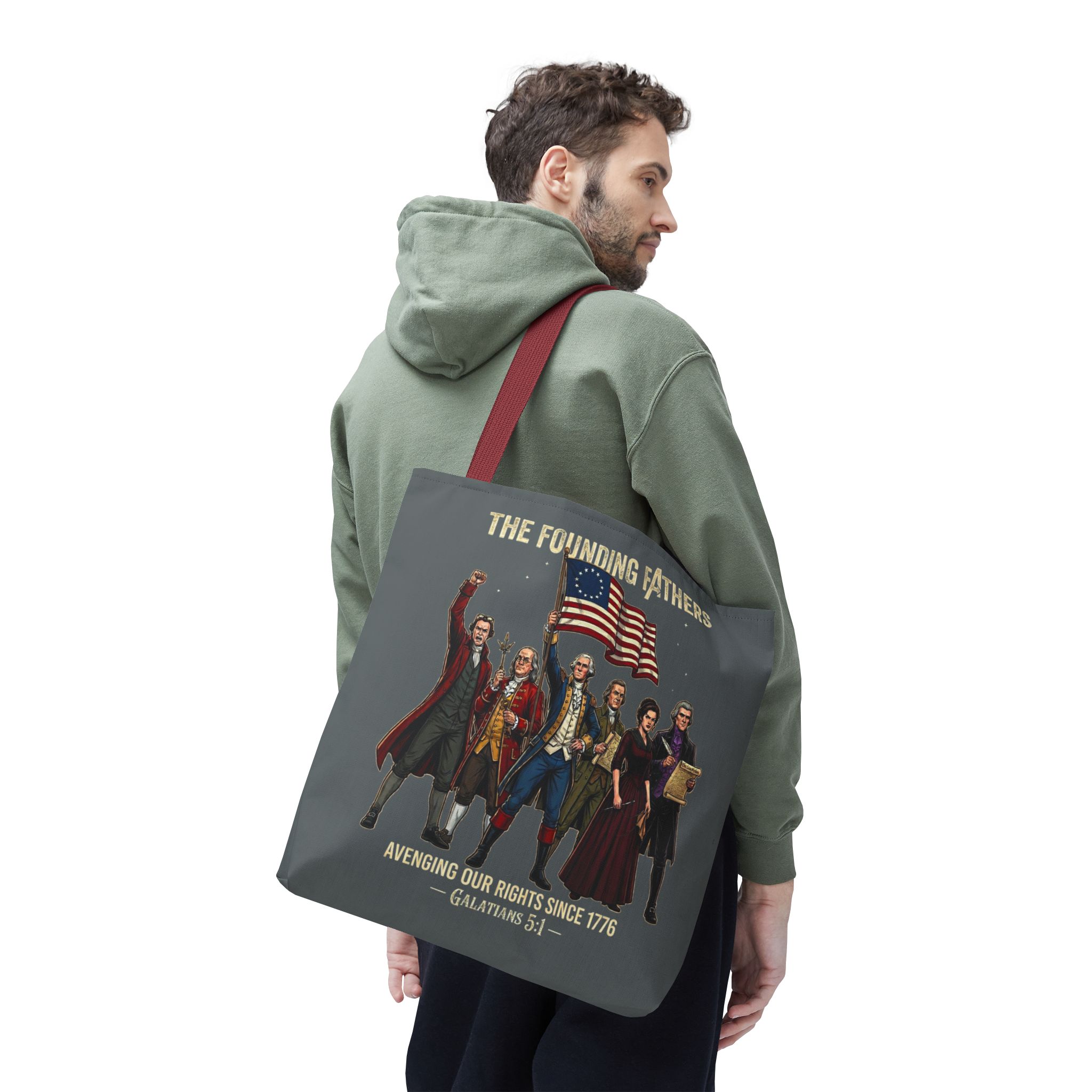 The Founding Fathers Tote Bag — Avengers × America 250 × Galatians 5:1 40 The Founding Fathers Tote Bag — Avengers × America 250 × Galatians 5:1 - Image 40