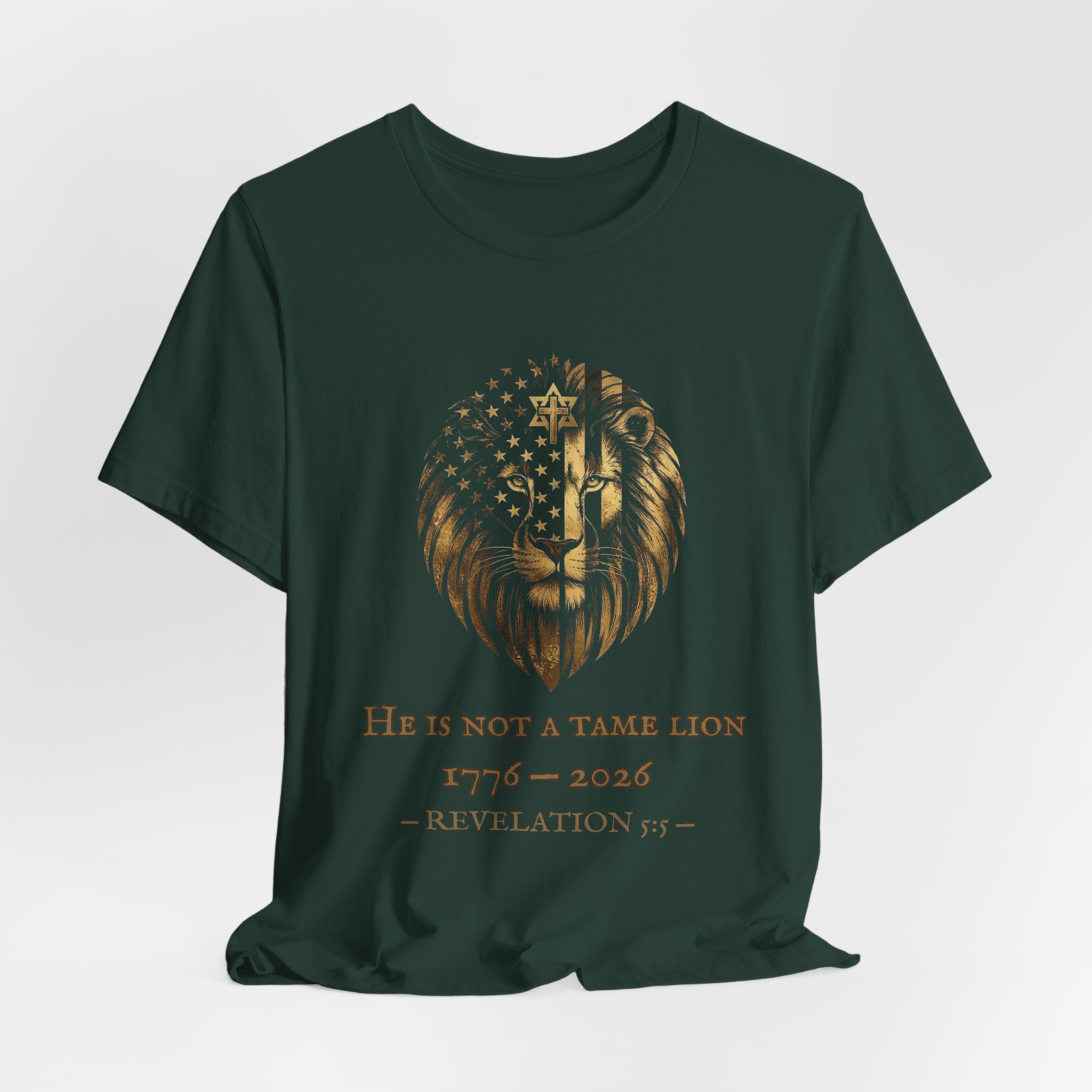 He Is Not A Tame Lion Tee — Narnia × America 250 × Revelation 5:5 44 He Is Not A Tame Lion Tee — Narnia × America 250 × Revelation 5:5 - Image 44