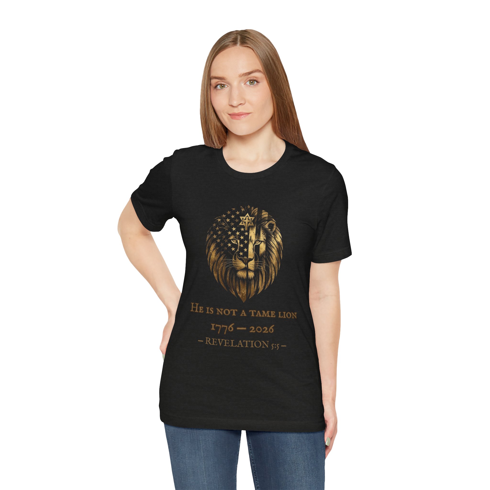 He Is Not A Tame Lion Tee — Narnia × America 250 × Revelation 5:5 7 He Is Not A Tame Lion Tee — Narnia × America 250 × Revelation 5:5 - Image 7