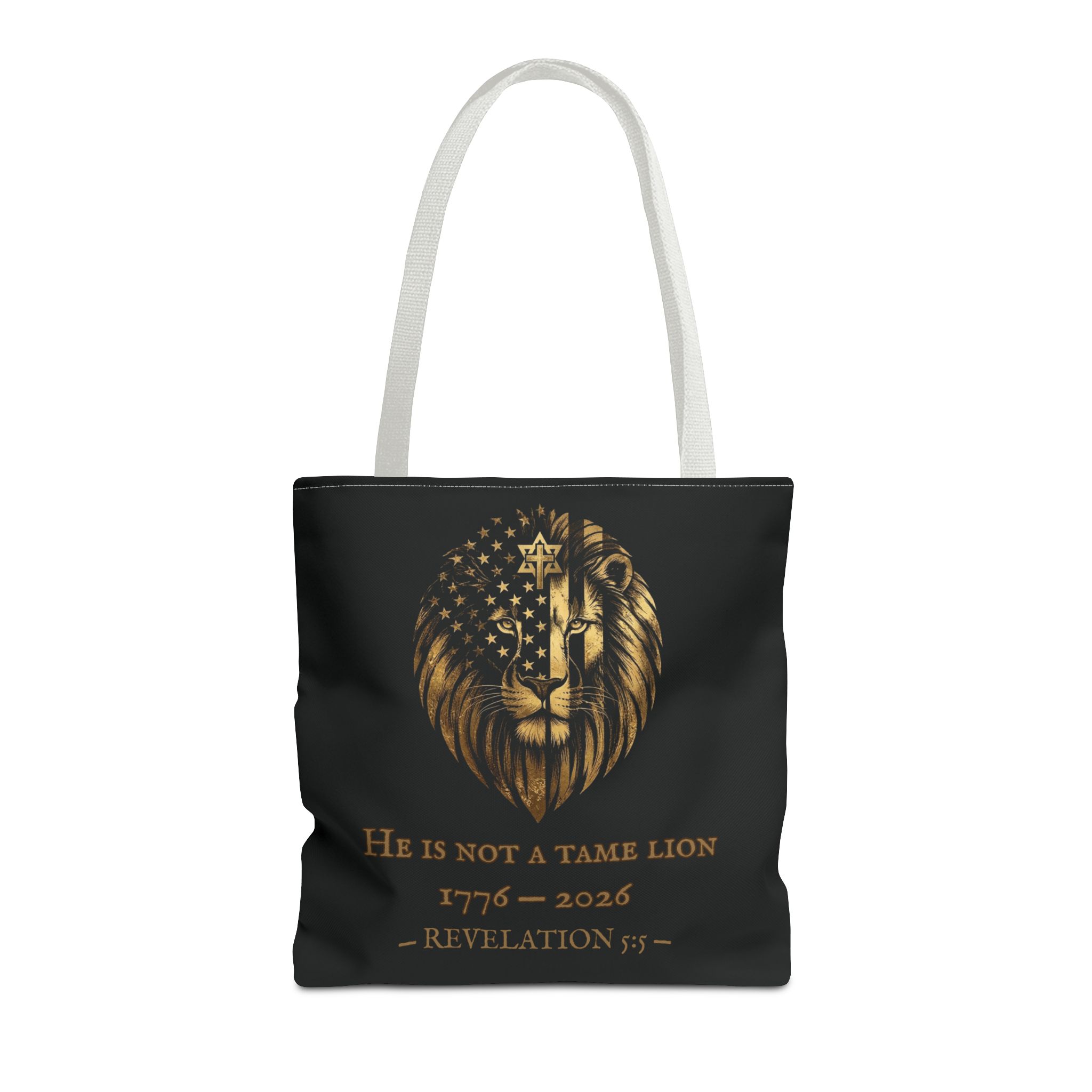 He Is Not A Tame Lion Tote — Narnia × America 250 × Revelation 5:5 29 He Is Not A Tame Lion Tote — Narnia × America 250 × Revelation 5:5 - Image 29