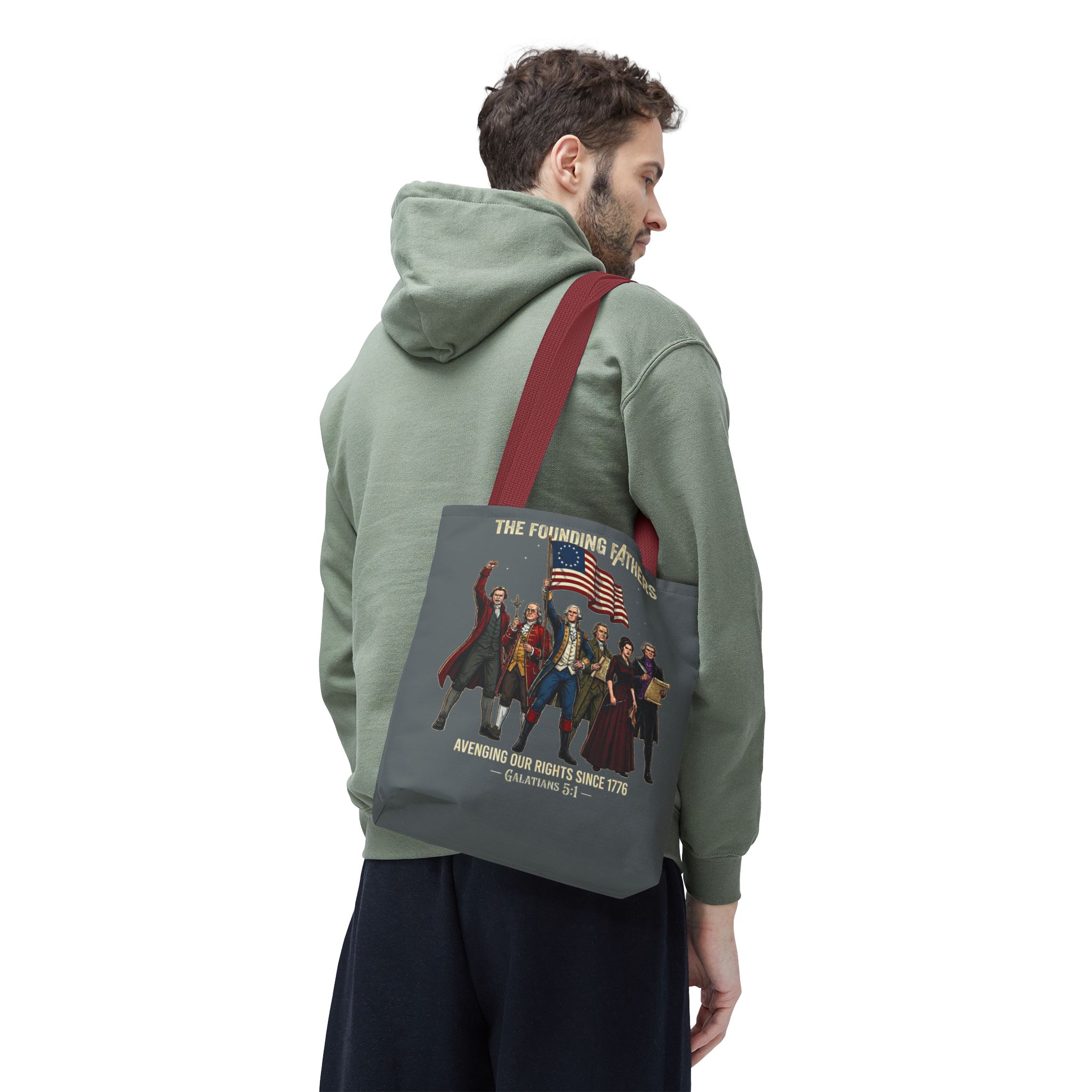 The Founding Fathers Tote Bag — Avengers × America 250 × Galatians 5:1 26 The Founding Fathers Tote Bag — Avengers × America 250 × Galatians 5:1 - Image 26