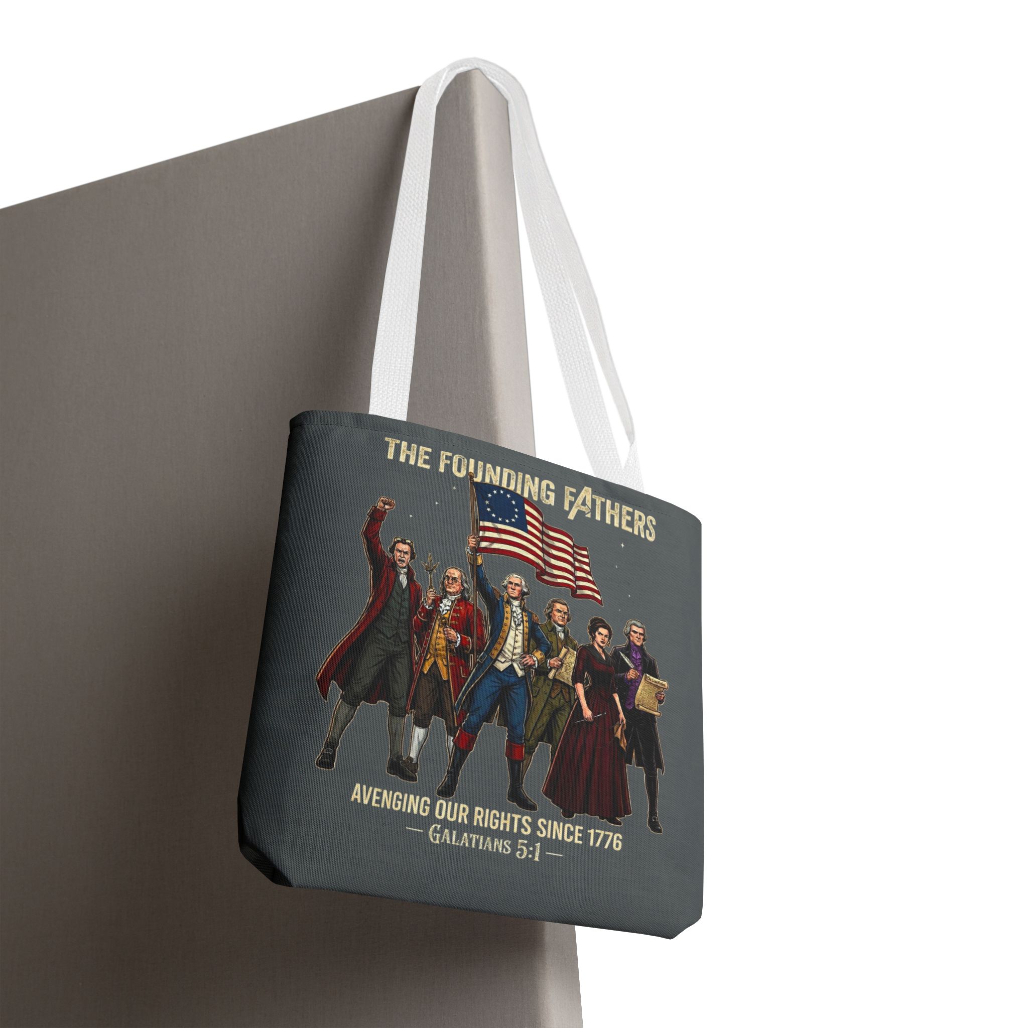 The Founding Fathers Tote Bag — Avengers × America 250 × Galatians 5:1 49 The Founding Fathers Tote Bag — Avengers × America 250 × Galatians 5:1 - Image 49