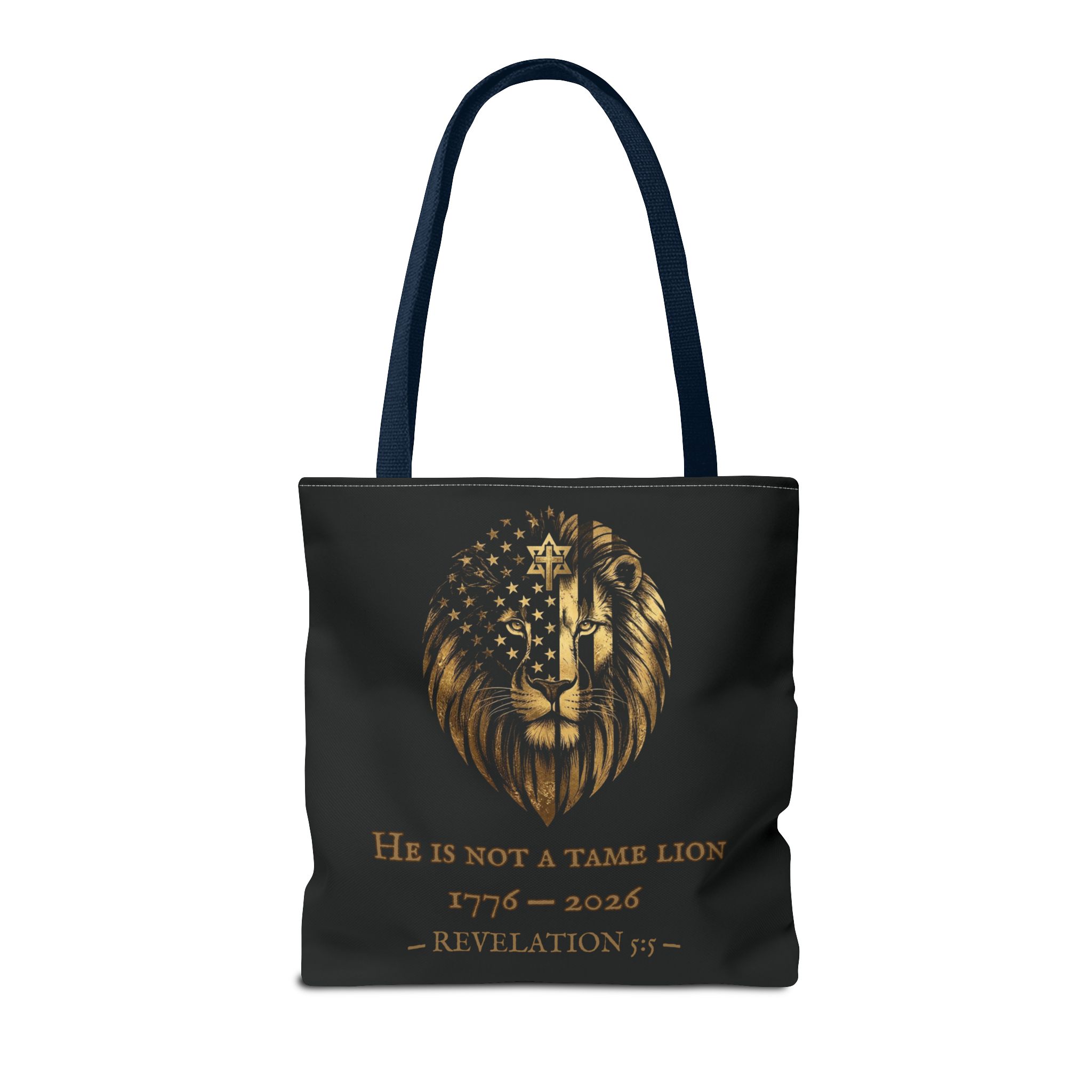 He Is Not A Tame Lion Tote — Narnia × America 250 × Revelation 5:5 54 He Is Not A Tame Lion Tote — Narnia × America 250 × Revelation 5:5 - Image 54