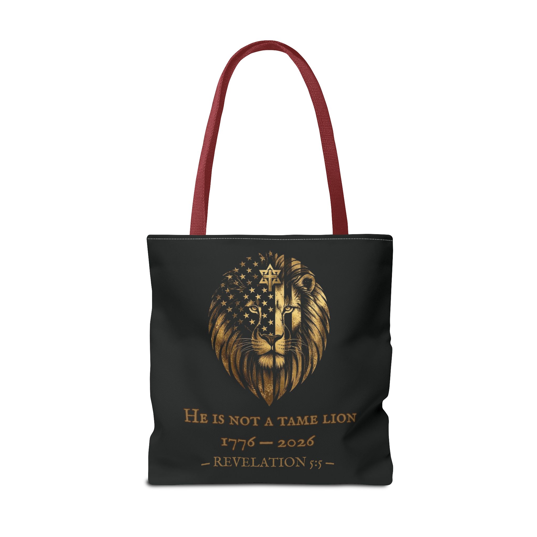 He Is Not A Tame Lion Tote — Narnia × America 250 × Revelation 5:5 22 He Is Not A Tame Lion Tote — Narnia × America 250 × Revelation 5:5 - Image 22