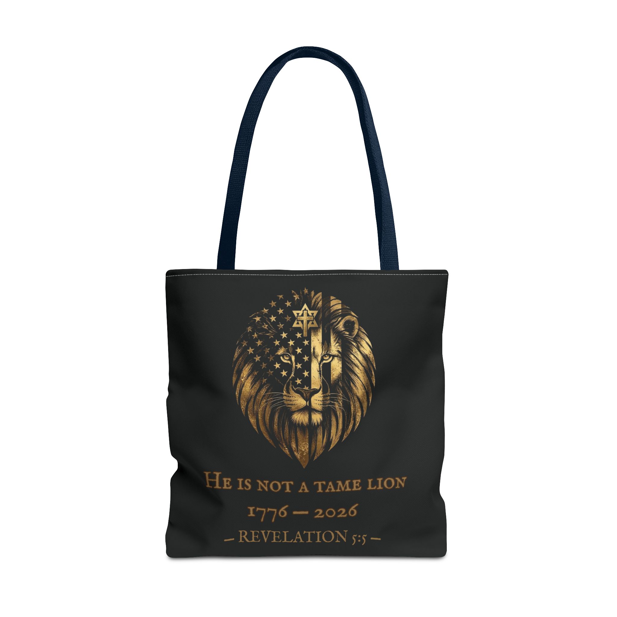 He Is Not A Tame Lion Tote — Narnia × America 250 × Revelation 5:5 57 He Is Not A Tame Lion Tote — Narnia × America 250 × Revelation 5:5 - Image 57