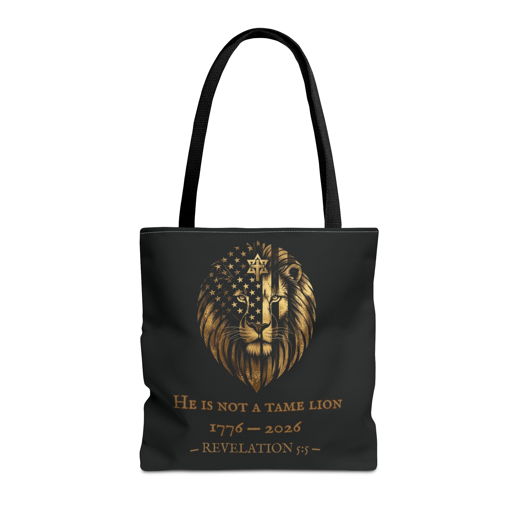He Is Not A Tame Lion Tote — Narnia × America 250 × Revelation 5:5 5 He Is Not A Tame Lion Tote — Narnia × America 250 × Revelation 5:5 - Image 5