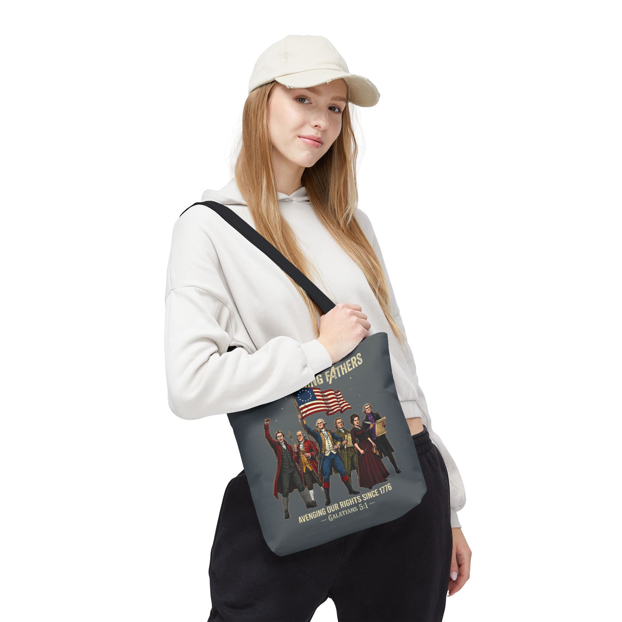 The Founding Fathers Tote Bag — Avengers × America 250 × Galatians 5:1 4 The Founding Fathers Tote Bag — Avengers × America 250 × Galatians 5:1 - Image 4