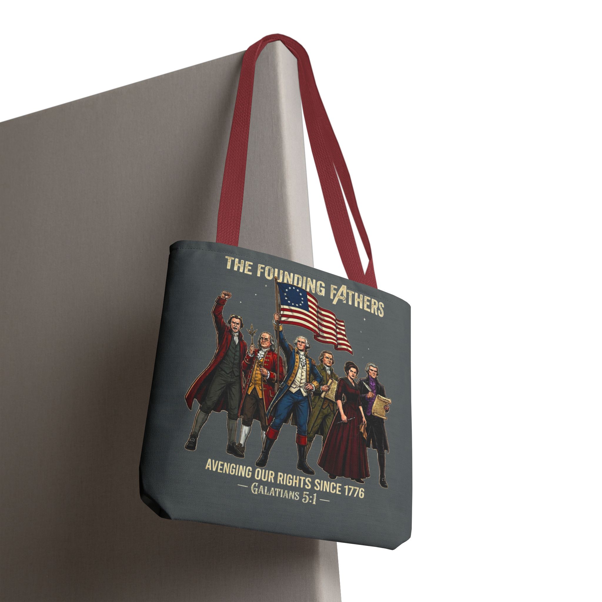 The Founding Fathers Tote Bag — Avengers × America 250 × Galatians 5:1 28 The Founding Fathers Tote Bag — Avengers × America 250 × Galatians 5:1 - Image 28