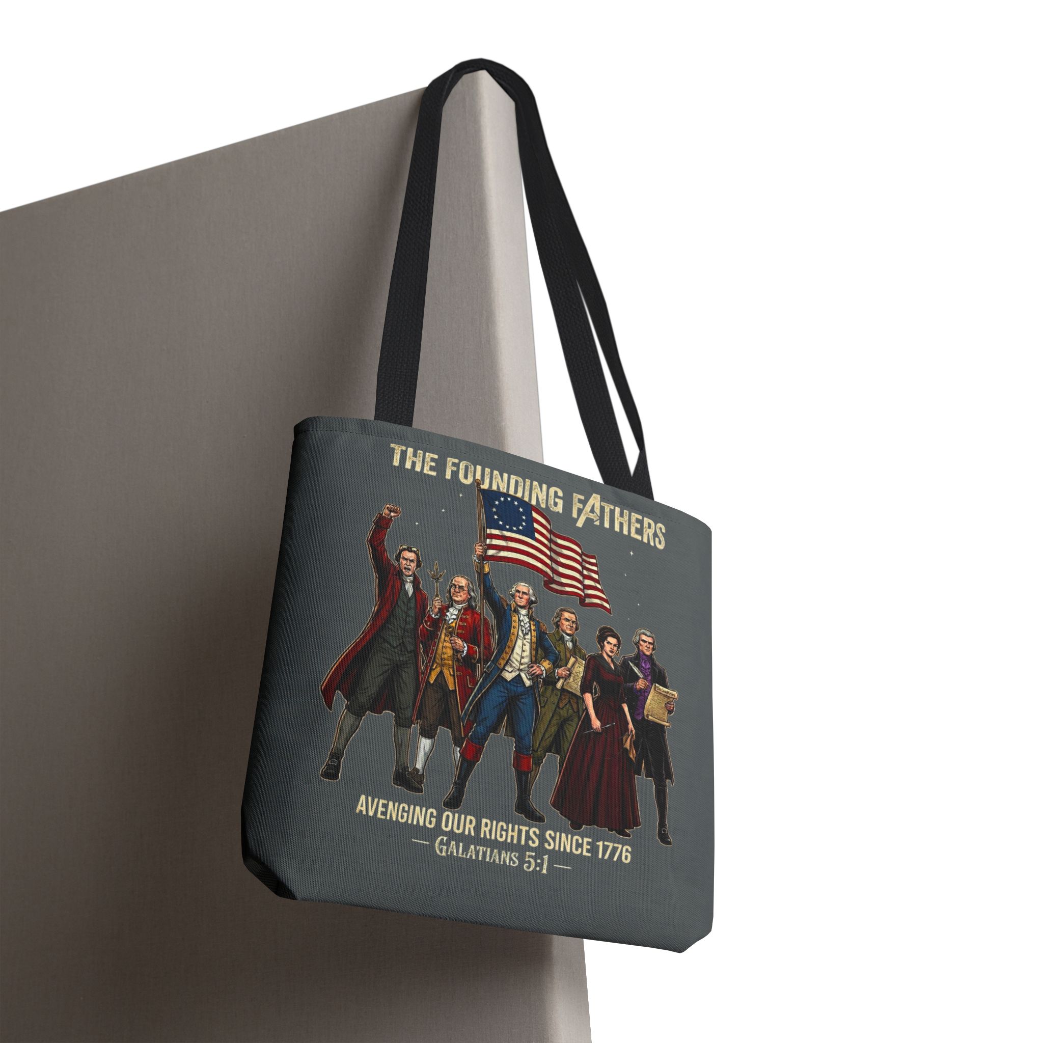 The Founding Fathers Tote Bag — Avengers × America 250 × Galatians 5:1 7 The Founding Fathers Tote Bag — Avengers × America 250 × Galatians 5:1 - Image 7