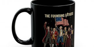 The Founding Fathers Mug — Avengers × America 250 × Galatians 5:1