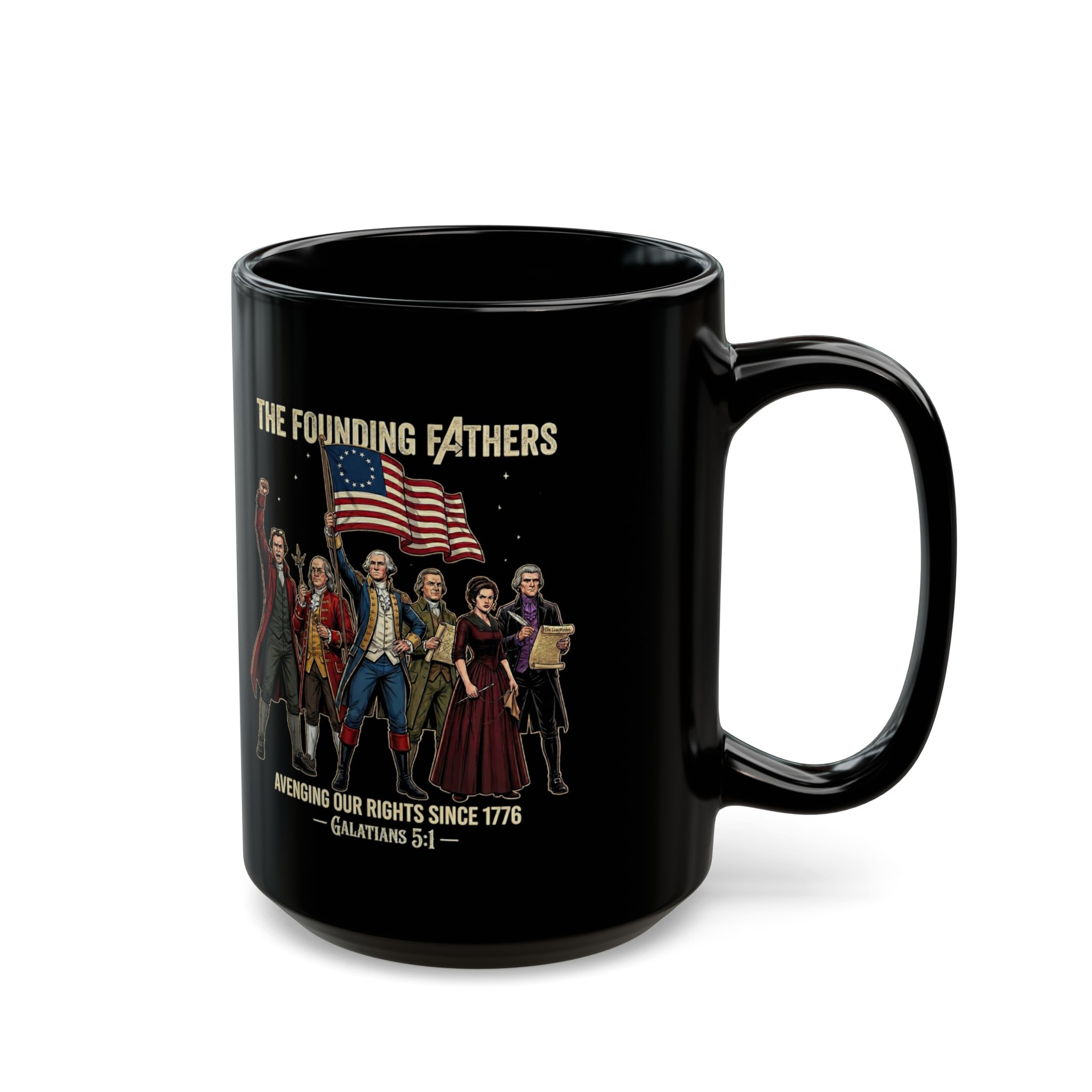 The Founding Fathers Mug — Avengers × America 250 × Galatians 5:1 6 The Founding Fathers Mug — Avengers × America 250 × Galatians 5:1 - Image 6