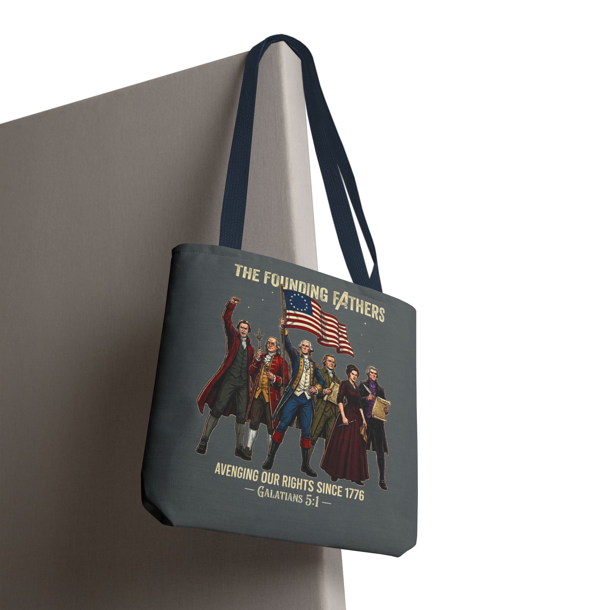 The Founding Fathers Tote Bag — Avengers × America 250 × Galatians 5:1 105 The Founding Fathers Tote Bag — Avengers × America 250 × Galatians 5:1 - Image 105