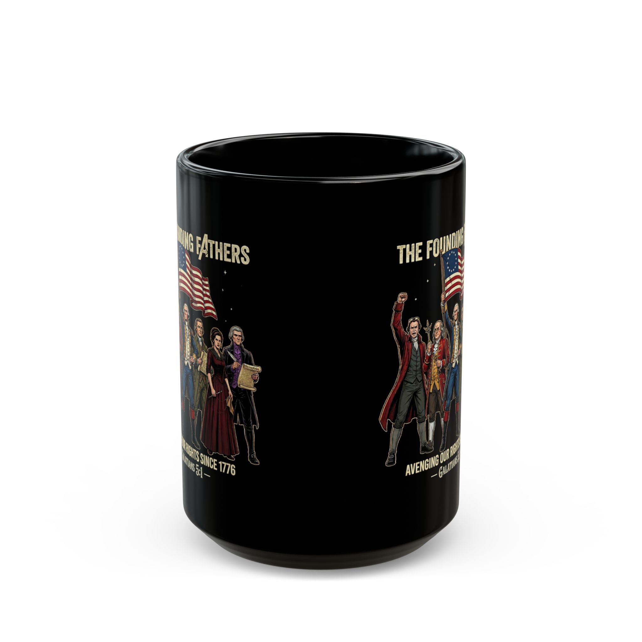 The Founding Fathers Mug — Avengers × America 250 × Galatians 5:1 5 The Founding Fathers Mug — Avengers × America 250 × Galatians 5:1 - Image 5