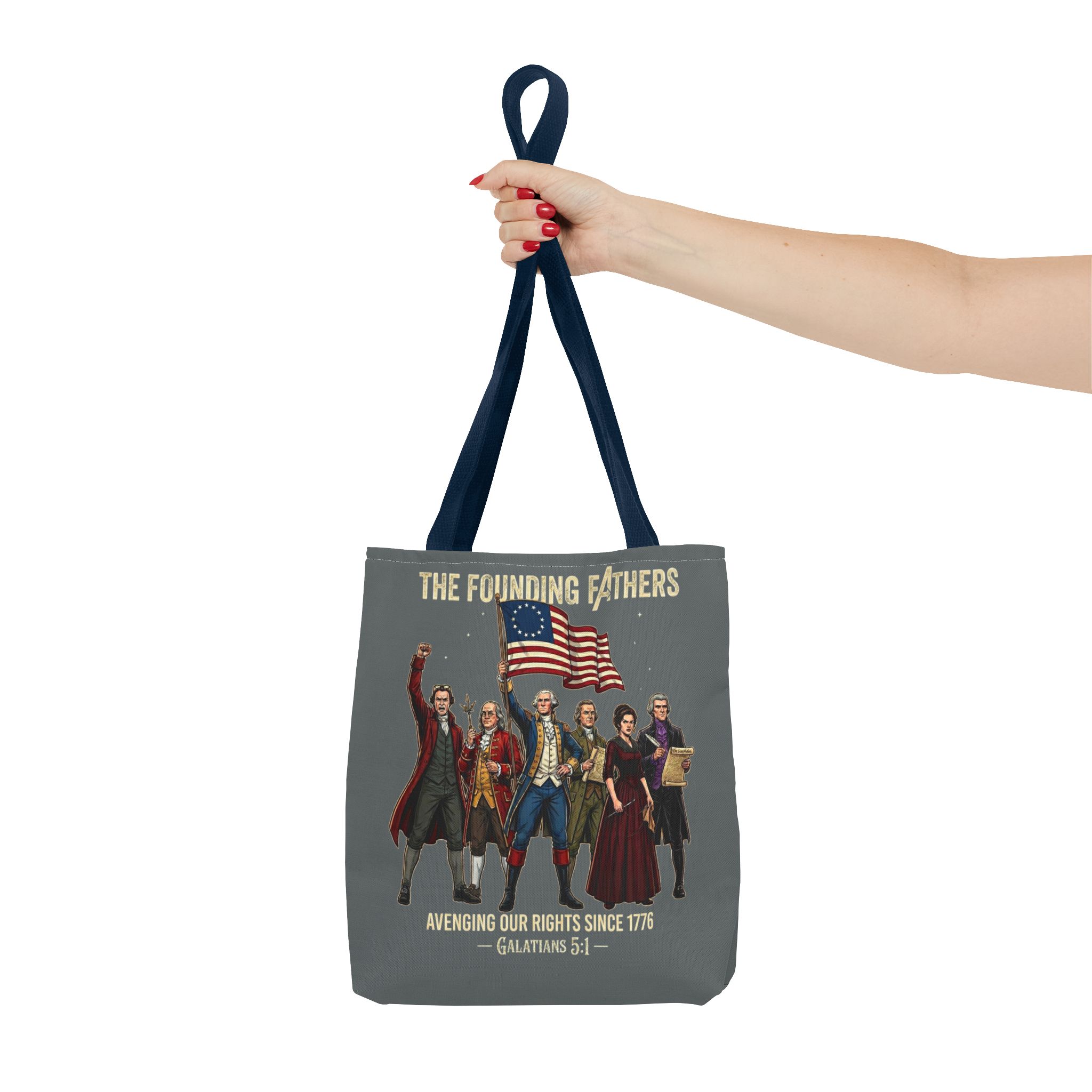 The Founding Fathers Tote Bag — Avengers × America 250 × Galatians 5:1 87 The Founding Fathers Tote Bag — Avengers × America 250 × Galatians 5:1 - Image 87