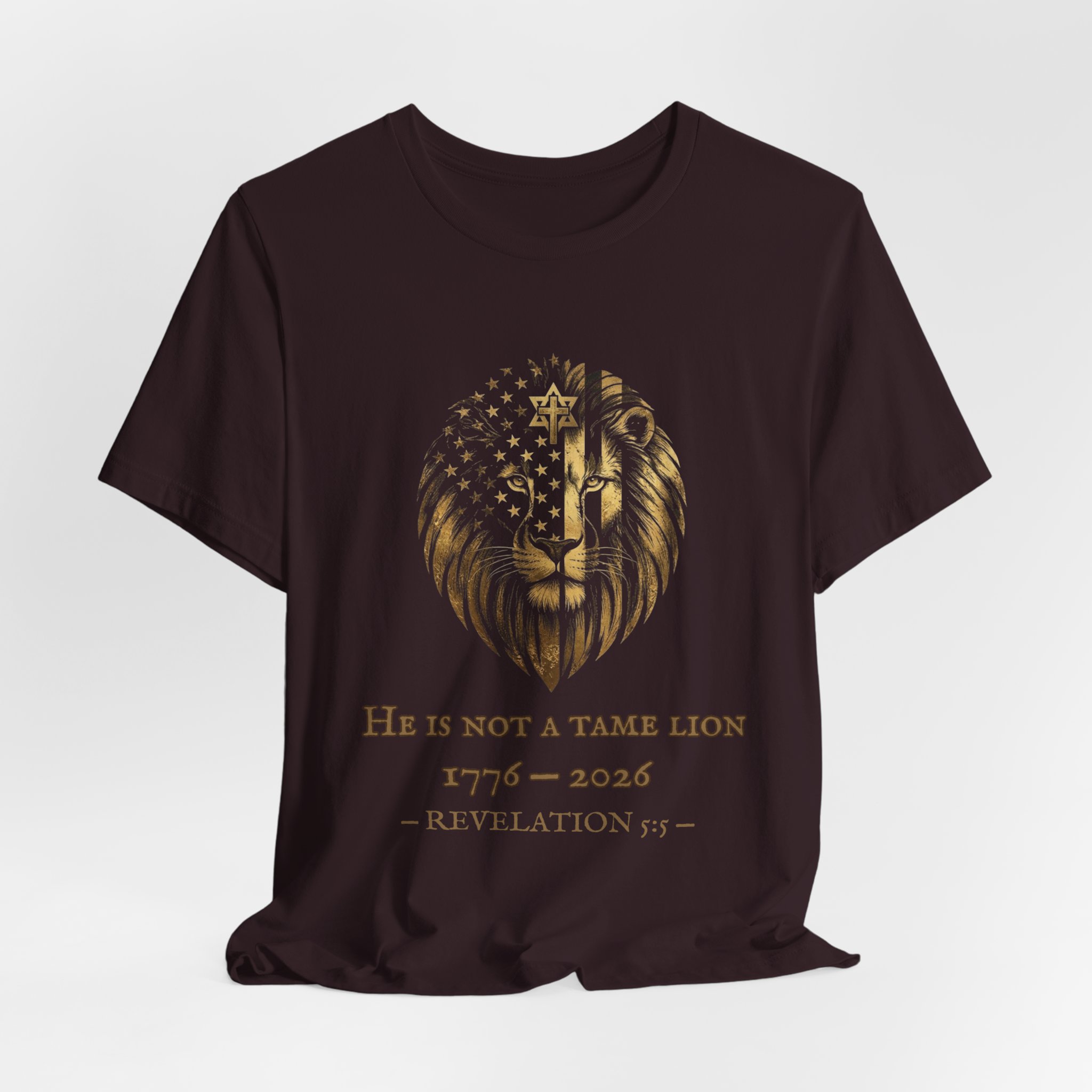 He Is Not A Tame Lion Tee — Narnia × America 250 × Revelation 5:5 52 He Is Not A Tame Lion Tee — Narnia × America 250 × Revelation 5:5 - Image 52