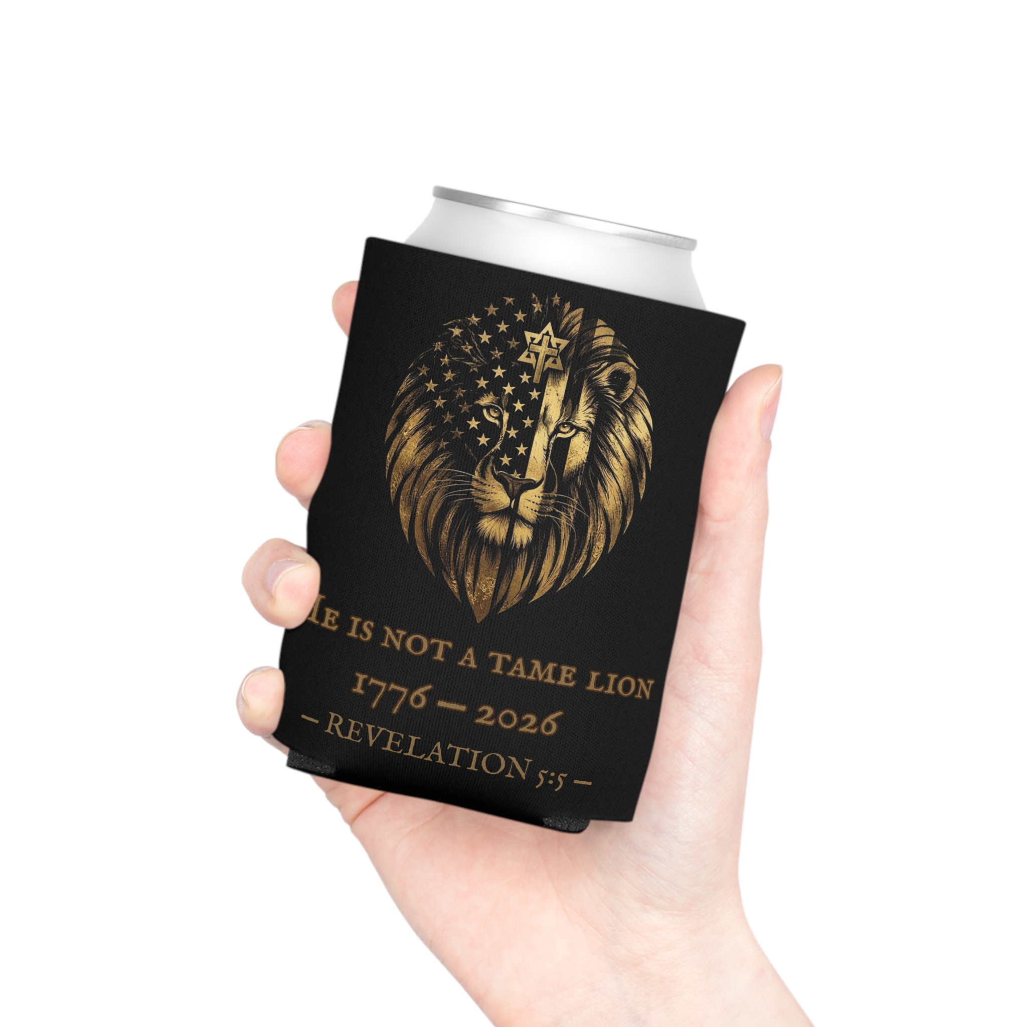 He Is Not A Tame Lion Can Cooler — Narnia × America 250 × Revelation 5:5 3 He Is Not A Tame Lion Can Cooler — Narnia × America 250 × Revelation 5:5 - Image 3