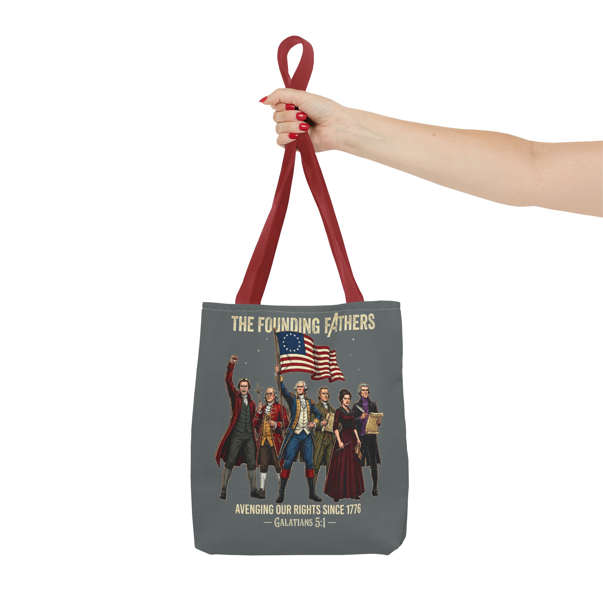 The Founding Fathers Tote Bag — Avengers × America 250 × Galatians 5:1 24 The Founding Fathers Tote Bag — Avengers × America 250 × Galatians 5:1 - Image 24