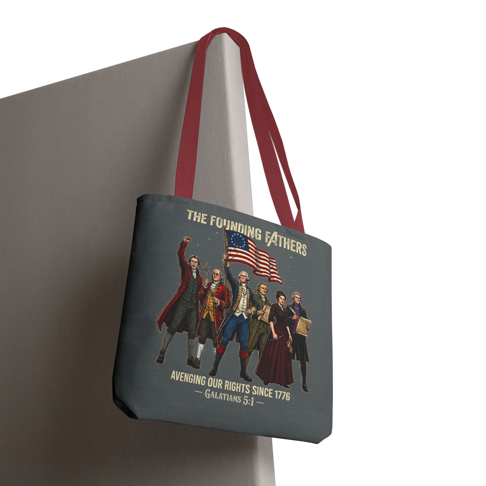 The Founding Fathers Tote Bag — Avengers × America 250 × Galatians 5:1 35 The Founding Fathers Tote Bag — Avengers × America 250 × Galatians 5:1 - Image 35
