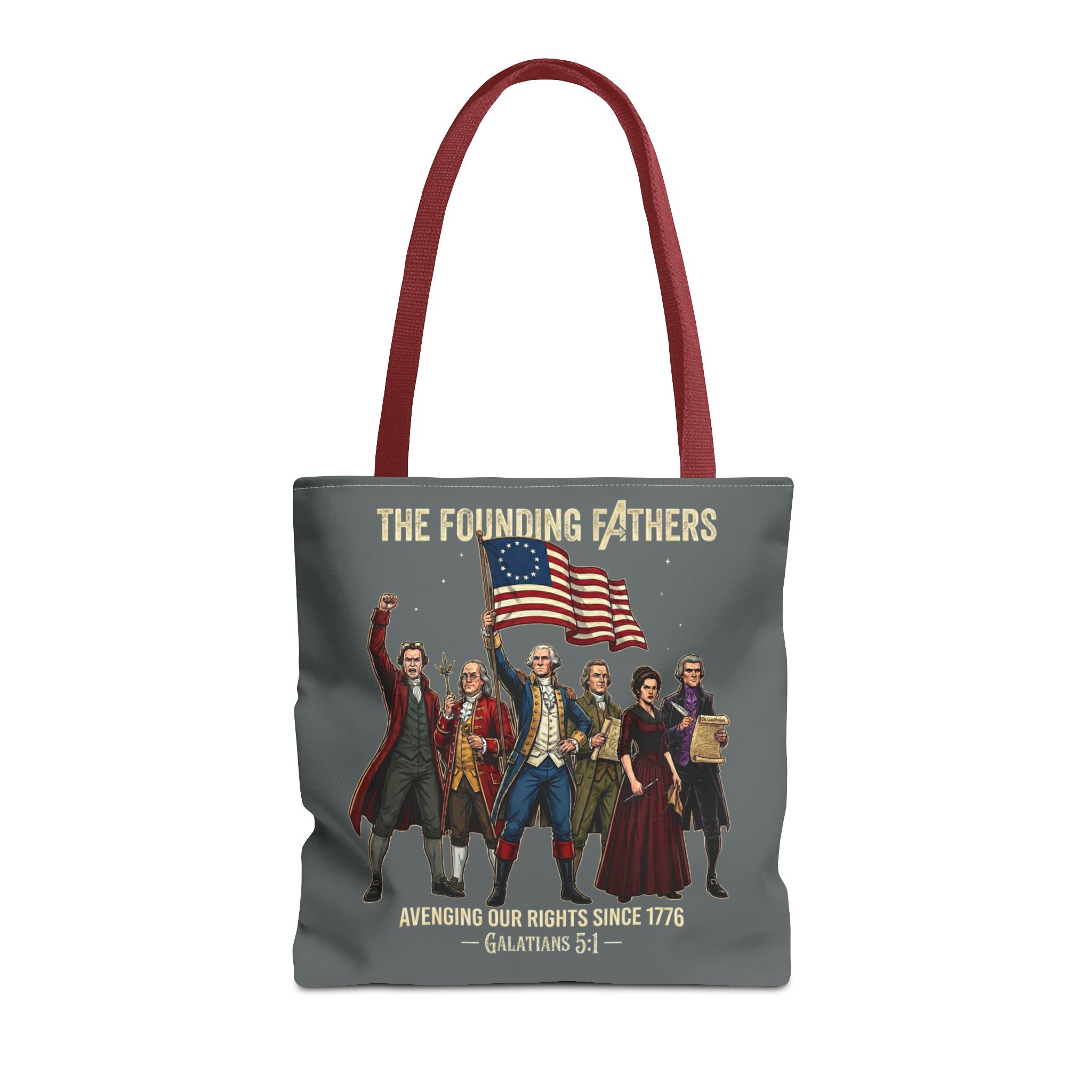The Founding Fathers Tote Bag — Avengers × America 250 × Galatians 5:1 29 The Founding Fathers Tote Bag — Avengers × America 250 × Galatians 5:1 - Image 29