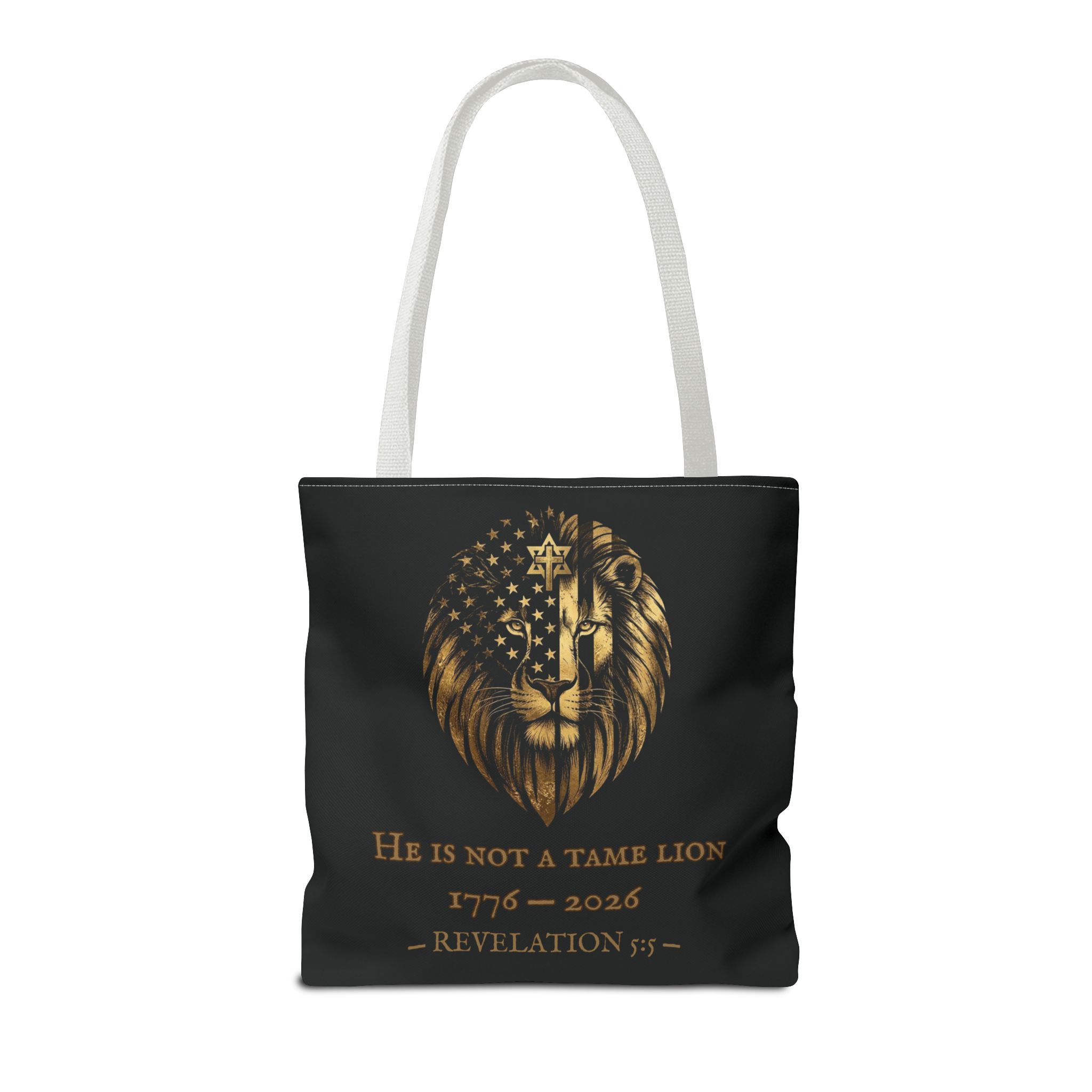 He Is Not A Tame Lion Tote — Narnia × America 250 × Revelation 5:5 30 He Is Not A Tame Lion Tote — Narnia × America 250 × Revelation 5:5 - Image 30