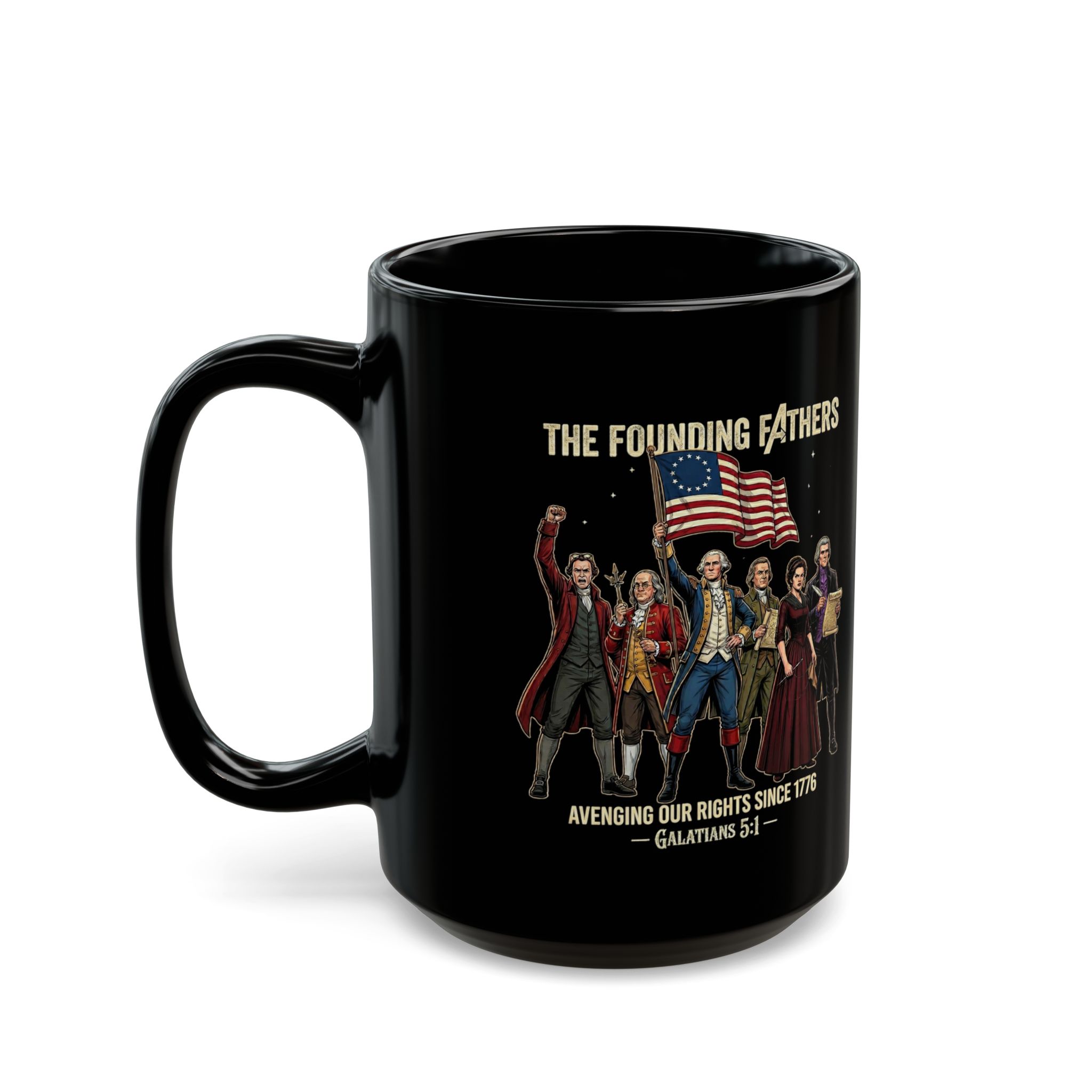 The Founding Fathers Mug — Avengers × America 250 × Galatians 5:1 7 The Founding Fathers Mug — Avengers × America 250 × Galatians 5:1 - Image 7
