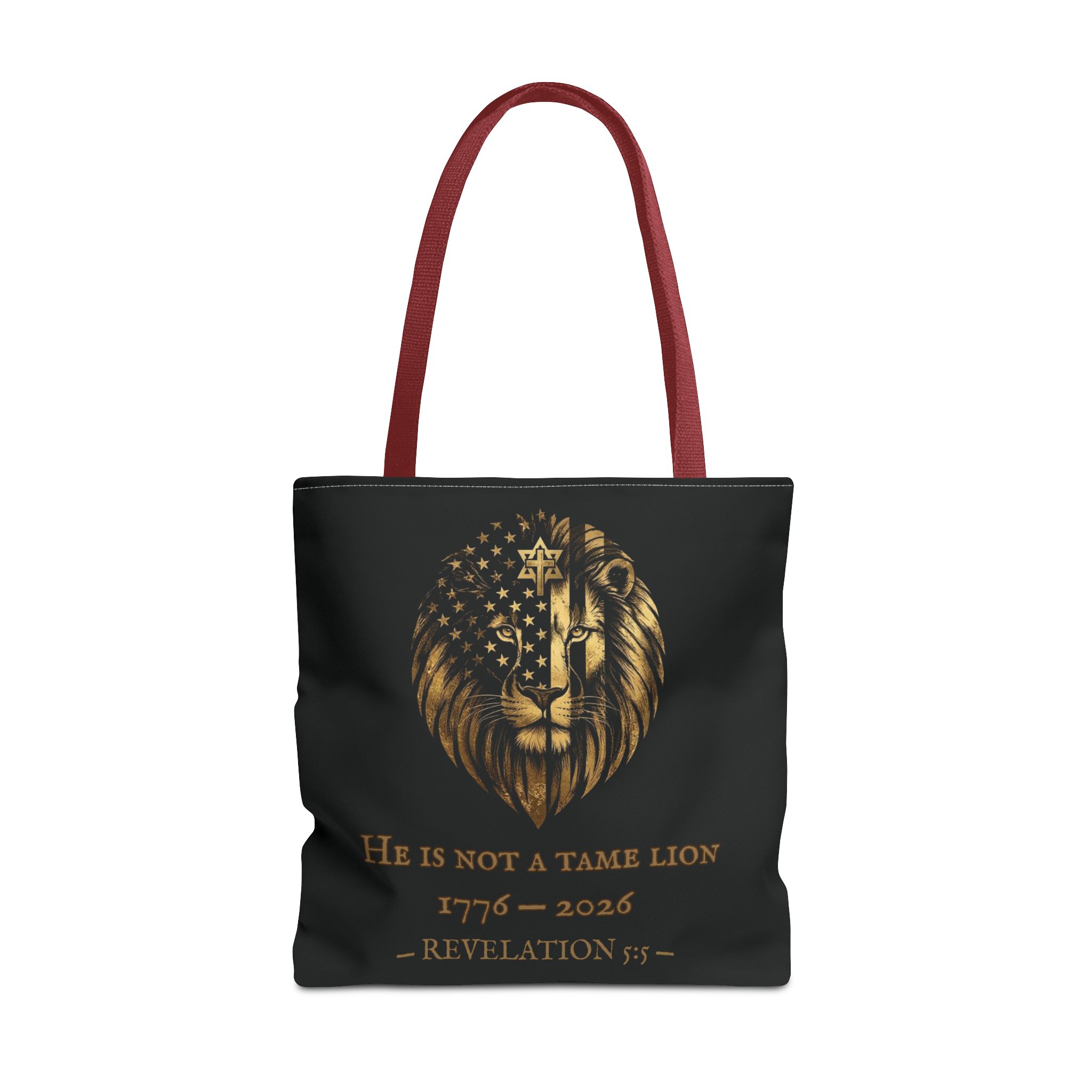 He Is Not A Tame Lion Tote — Narnia × America 250 × Revelation 5:5 21 He Is Not A Tame Lion Tote — Narnia × America 250 × Revelation 5:5 - Image 21