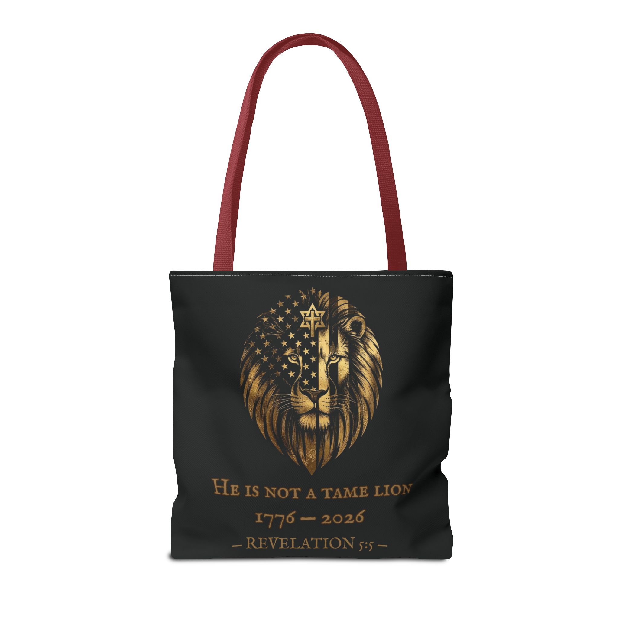 He Is Not A Tame Lion Tote — Narnia × America 250 × Revelation 5:5 18 He Is Not A Tame Lion Tote — Narnia × America 250 × Revelation 5:5 - Image 18