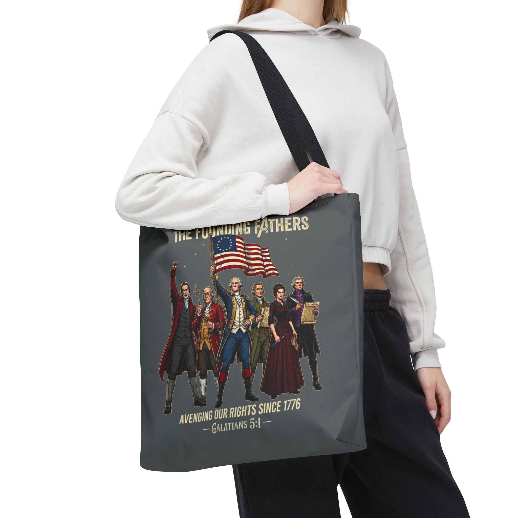 The Founding Fathers Tote Bag — Avengers × America 250 × Galatians 5:1 20 The Founding Fathers Tote Bag — Avengers × America 250 × Galatians 5:1 - Image 20