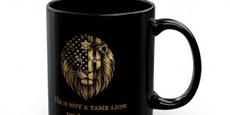 He Is Not A Tame Lion Mug — Narnia × America 250 × Revelation 5:5