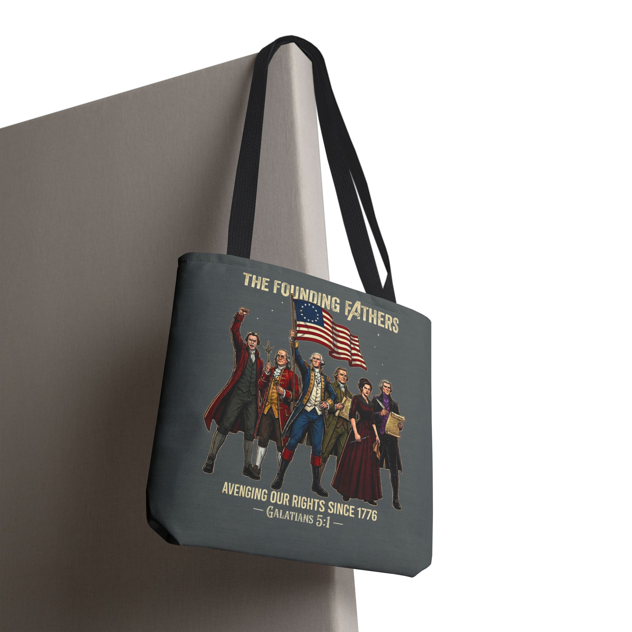 The Founding Fathers Tote Bag — Avengers × America 250 × Galatians 5:1 14 The Founding Fathers Tote Bag — Avengers × America 250 × Galatians 5:1 - Image 14
